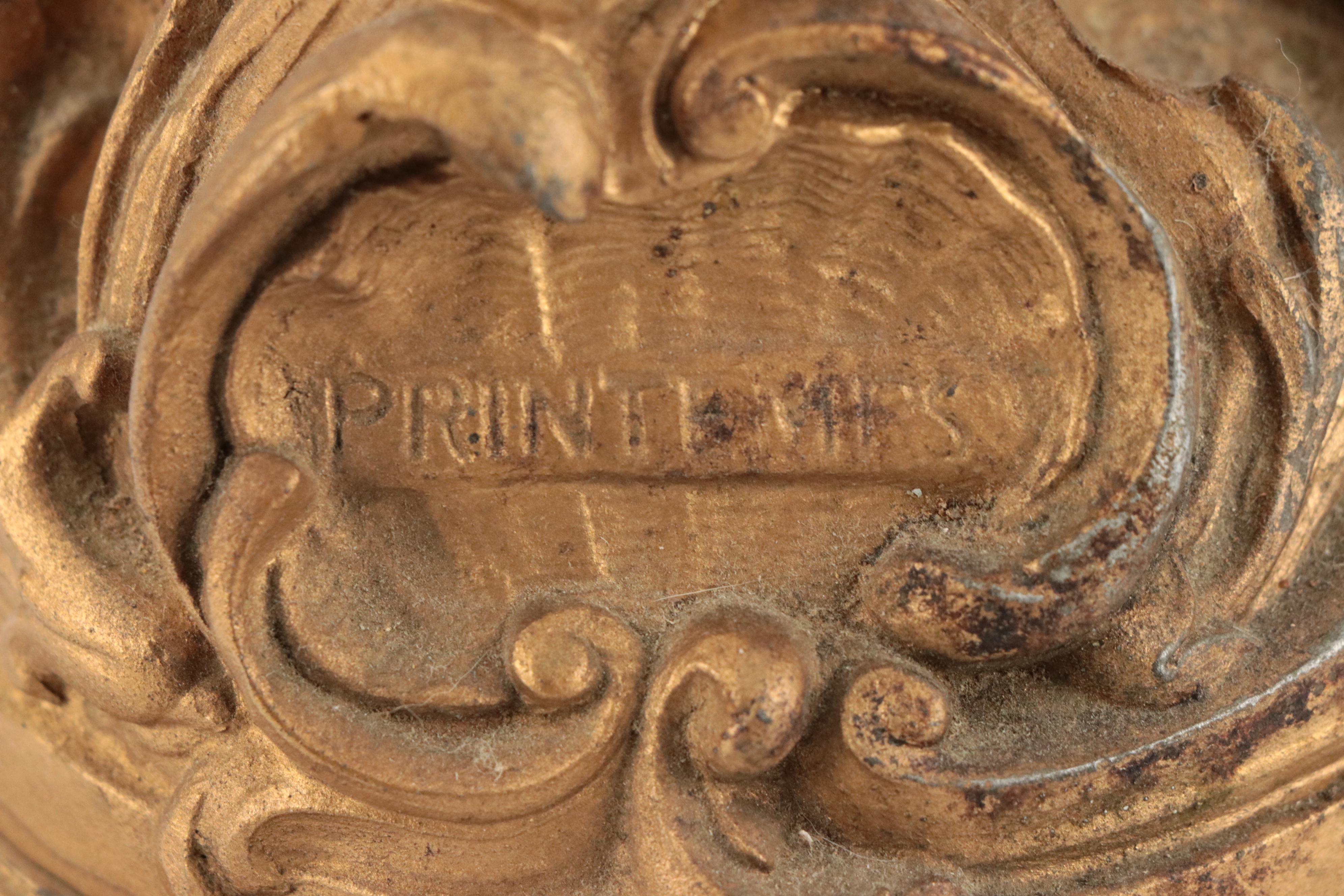 French Art Nouveau Gilt Spelter "Printemps" Statue after Émile François Rousseau