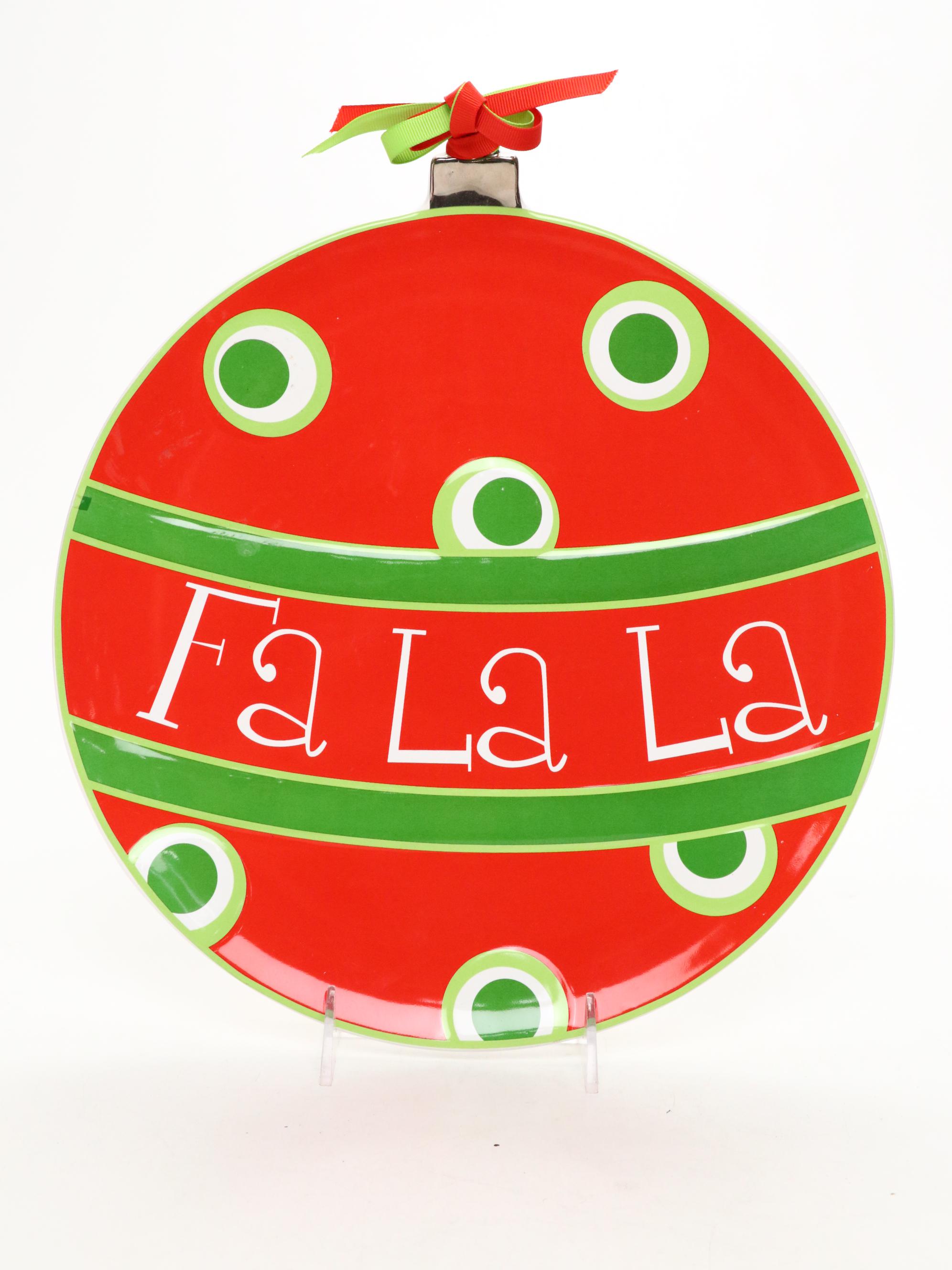 Target Ceramic Snowman Cake Stand with Fitz & Floyd Ceramic Box and More