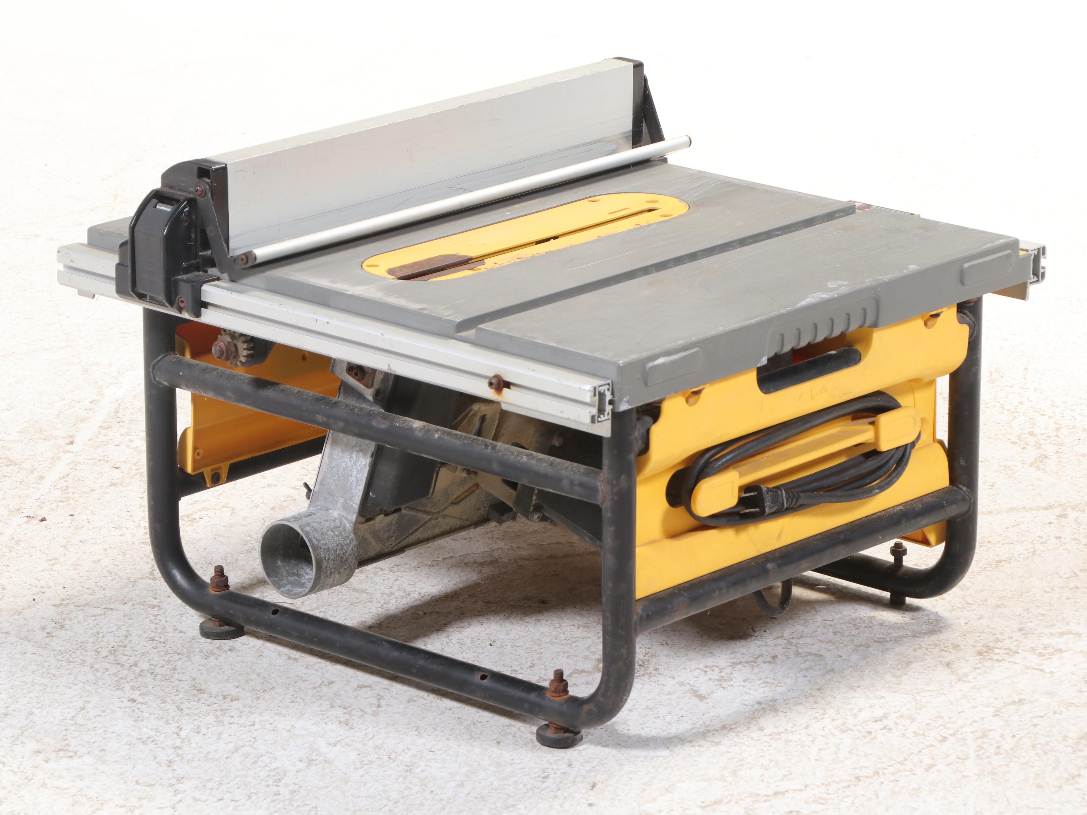 DeWalt DW745 Compact Job Site Table Saw with Rolling Stand