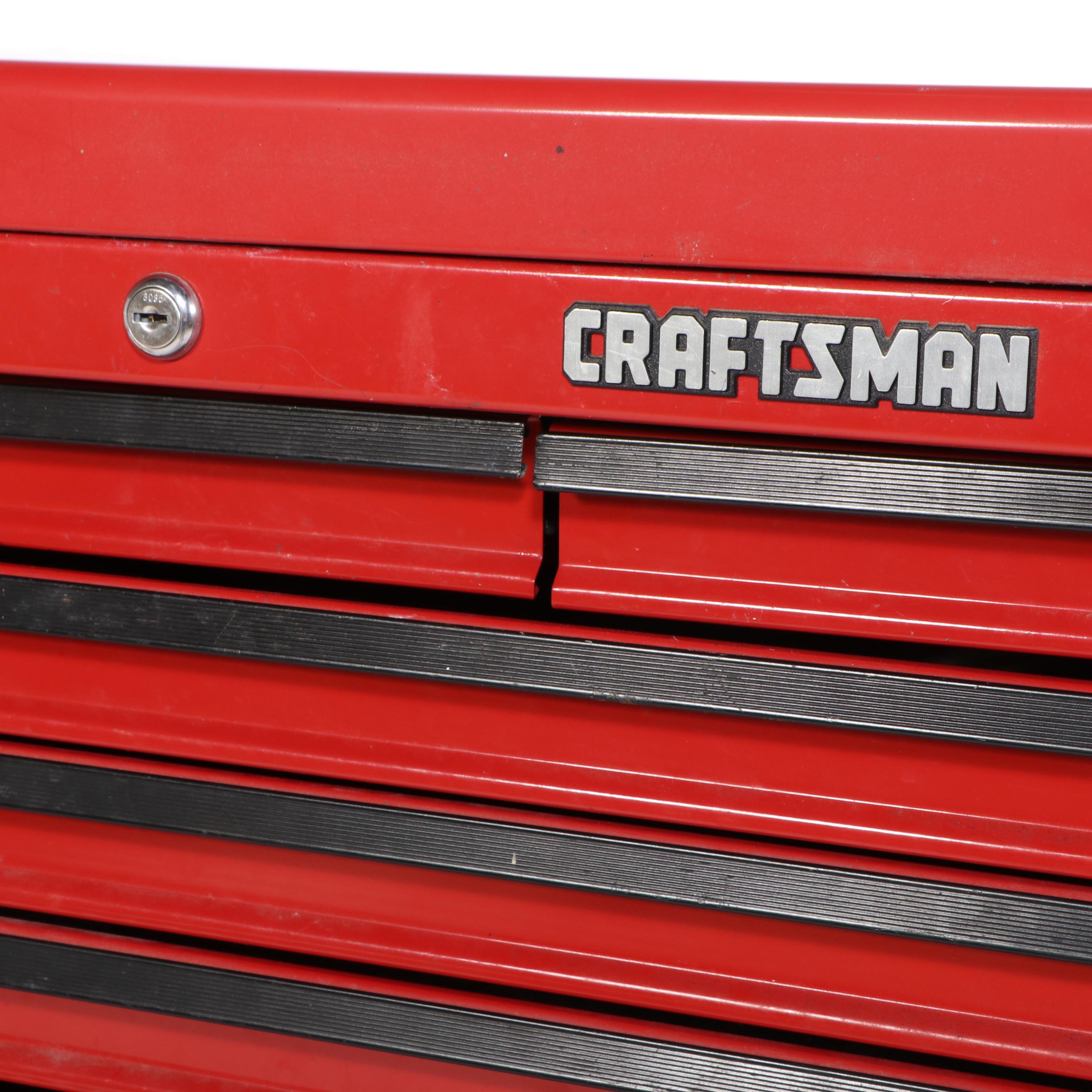 Craftsman Tool Chest on Casters with Hand Tools