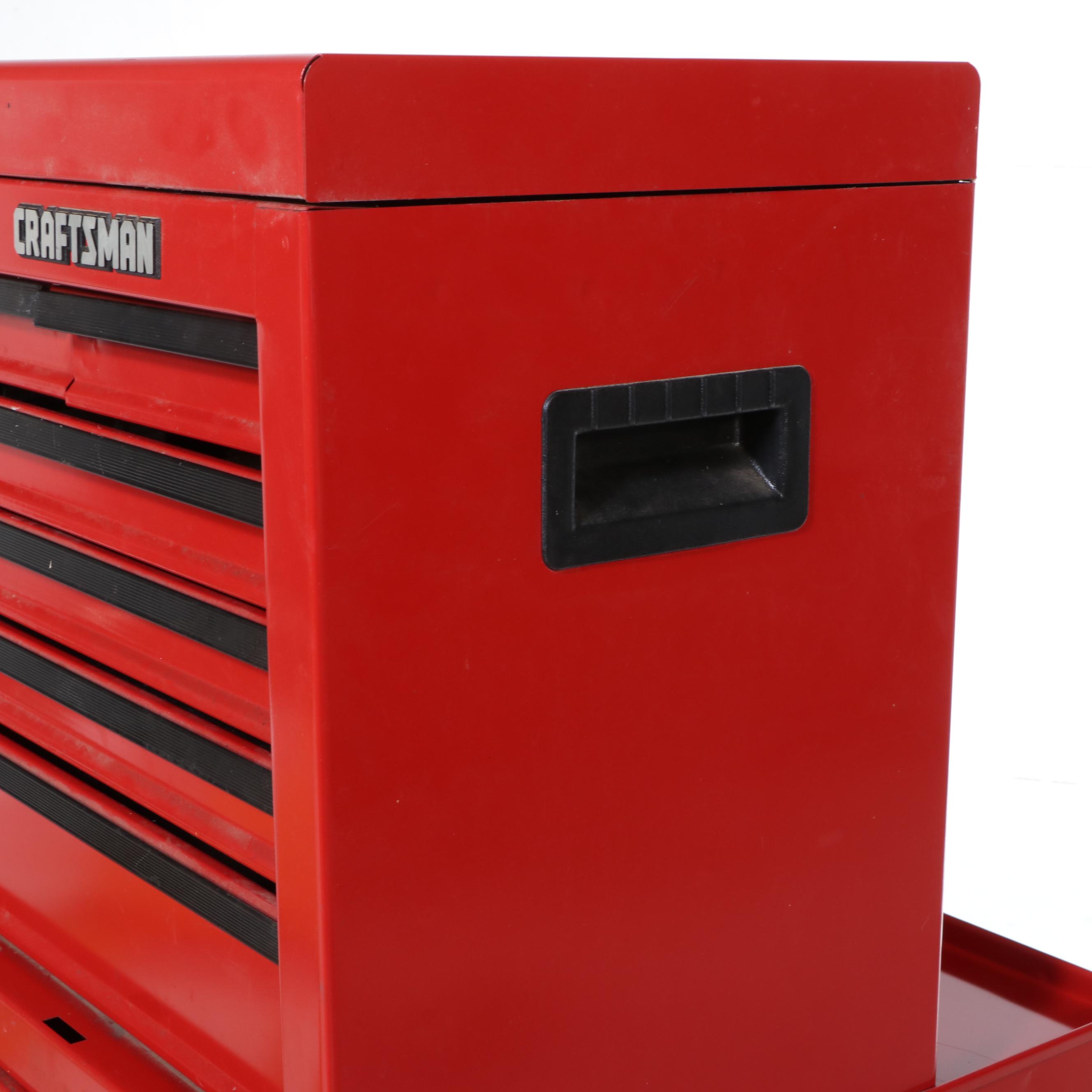 Craftsman Tool Chest on Casters with Hand Tools