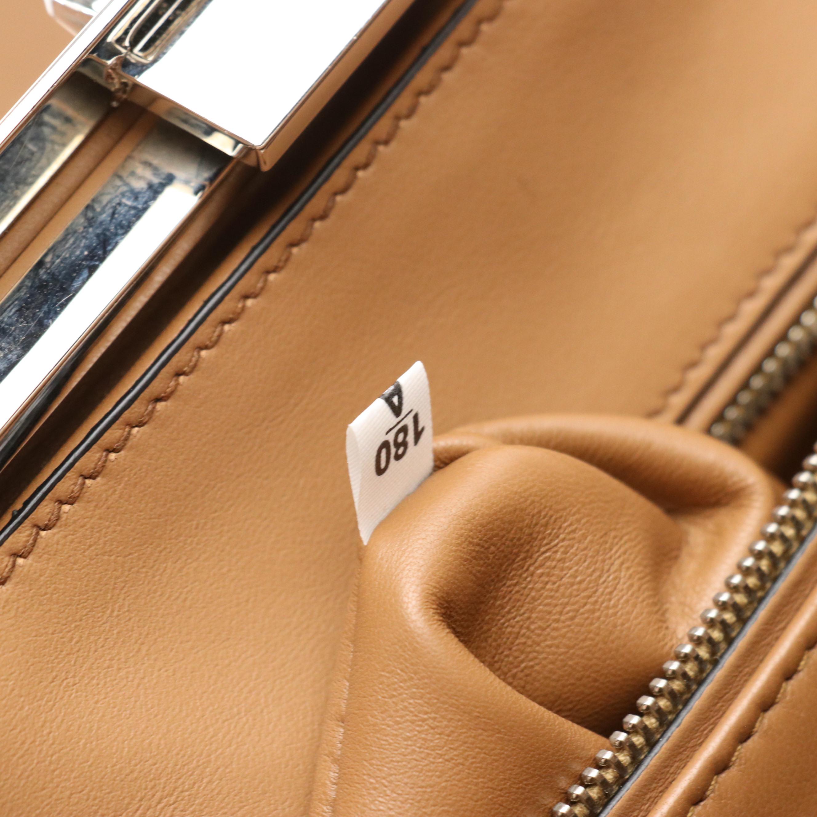 Prada Baiadera Frame Bag in Tricolor Calfskin Leather with Kiss-Lock Pouch