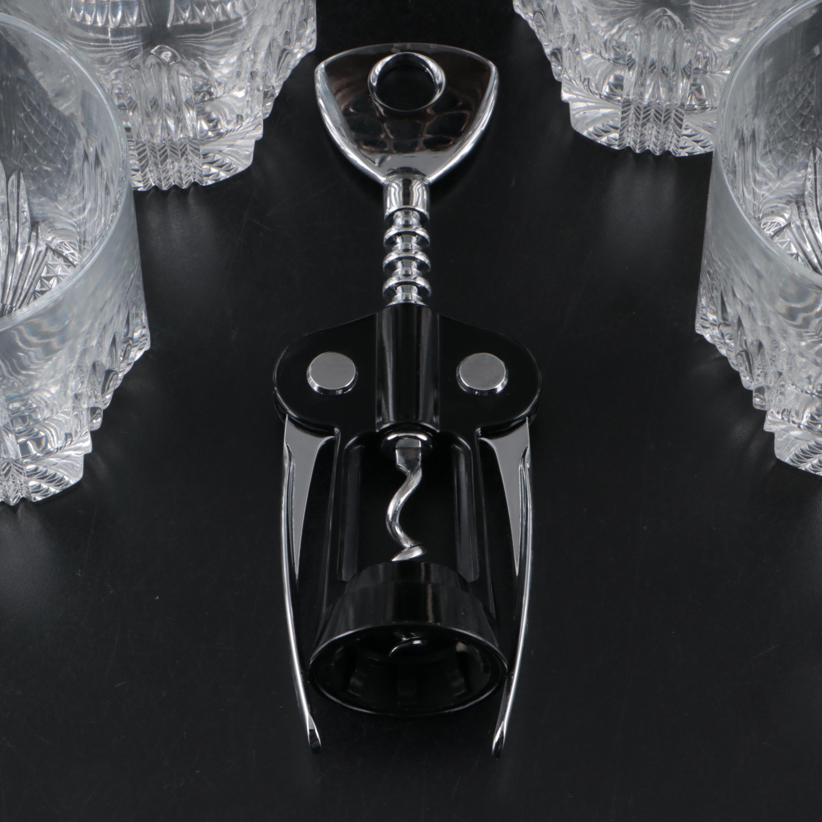 Dive Helmet Ice Bucket with Cocktail Shakers and Old Fashioned Glasses