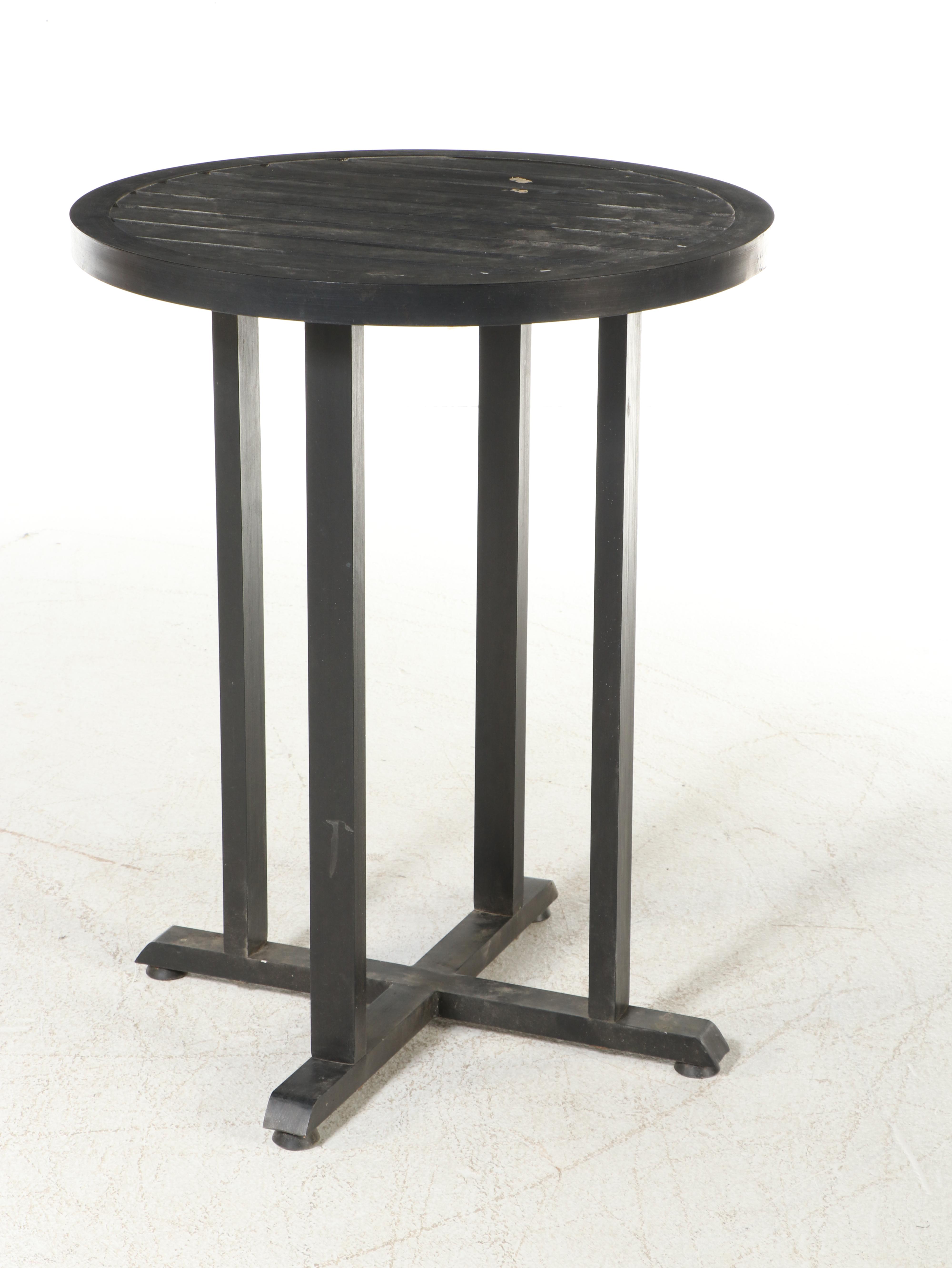 Three-Piece Painted Aluminum Counter-Height Patio Bistro Set