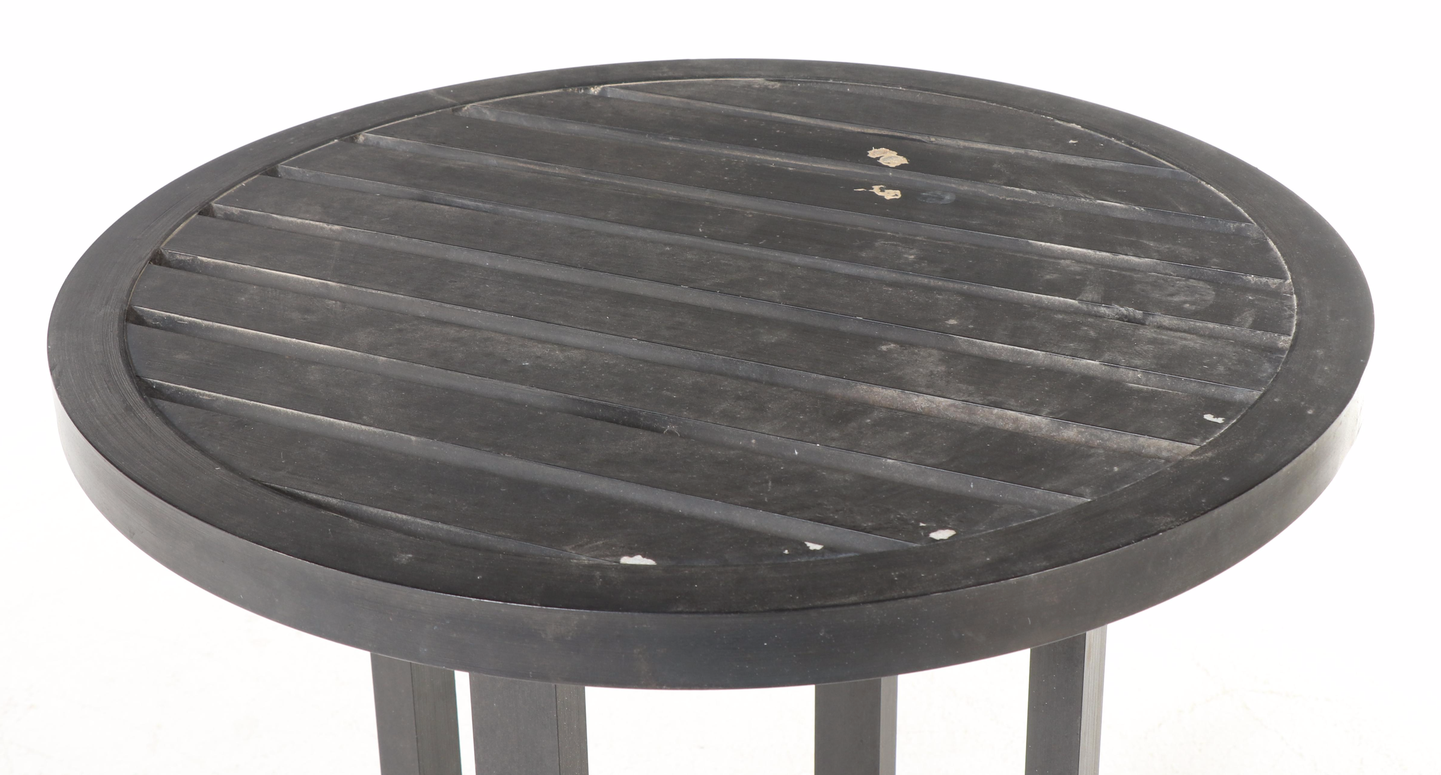 Three-Piece Painted Aluminum Counter-Height Patio Bistro Set