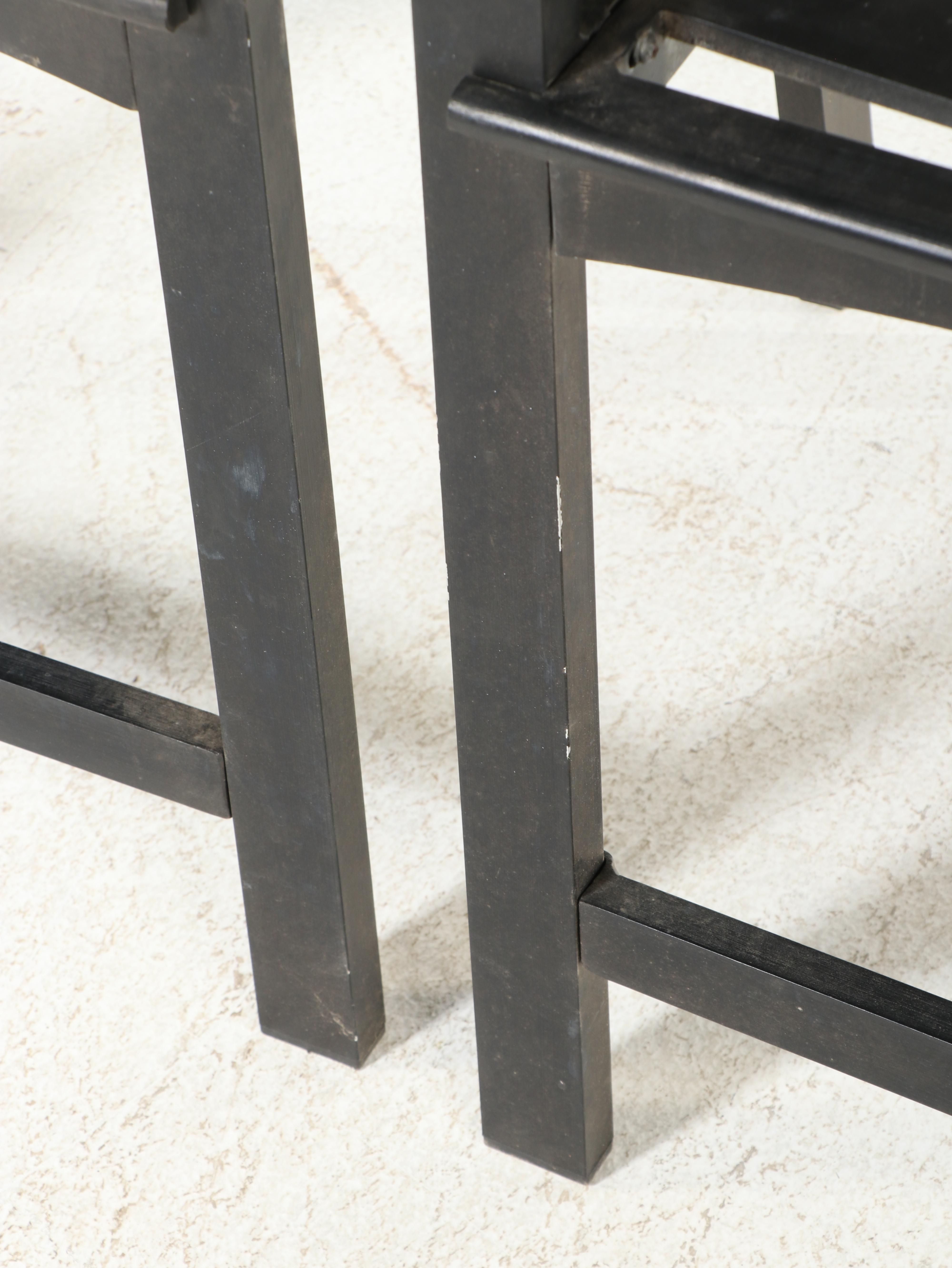 Three-Piece Painted Aluminum Counter-Height Patio Bistro Set