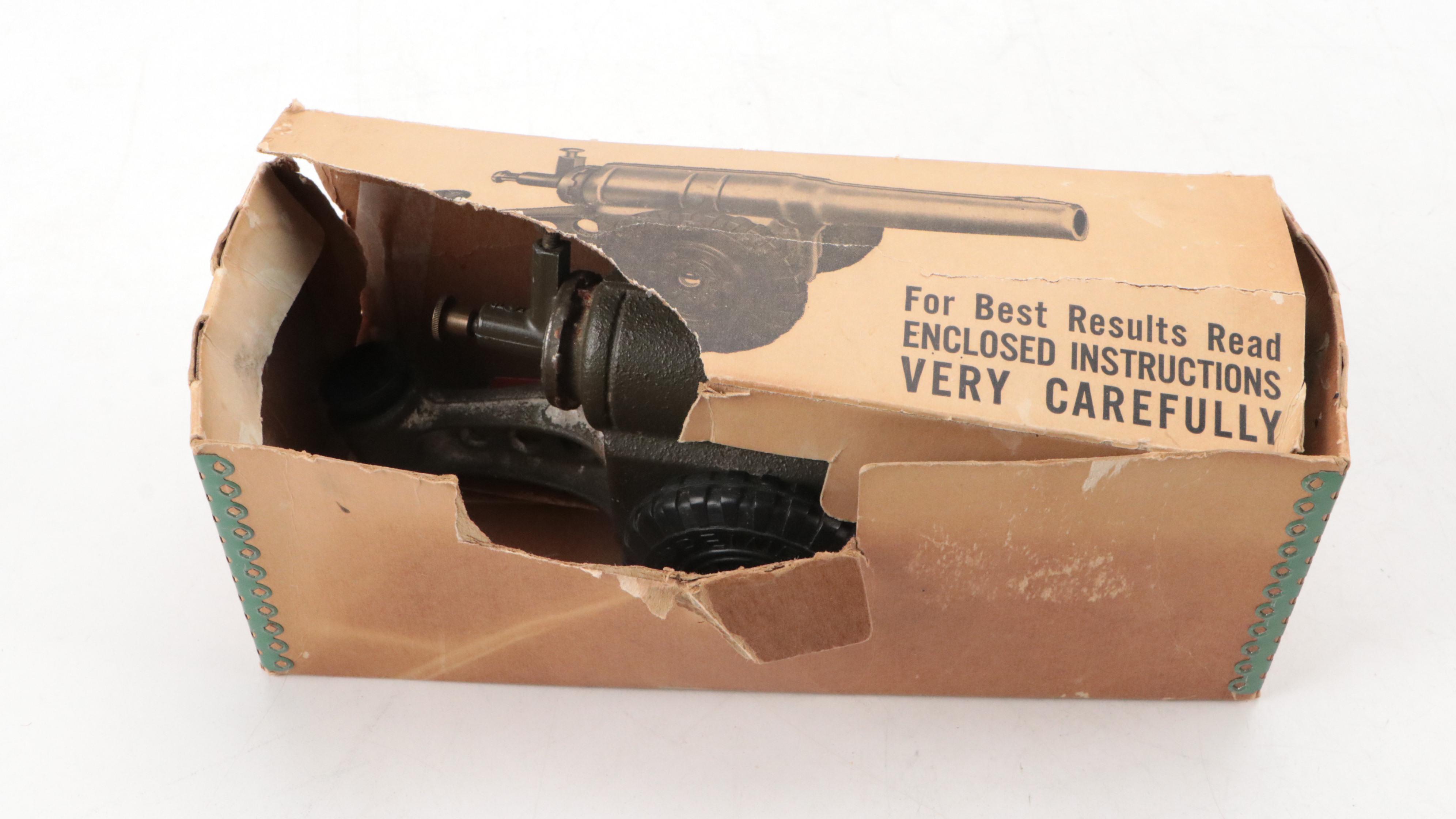 Contestoga Co. Metal "Big-Bang" 60mm Model Cannon, Mid-20th century