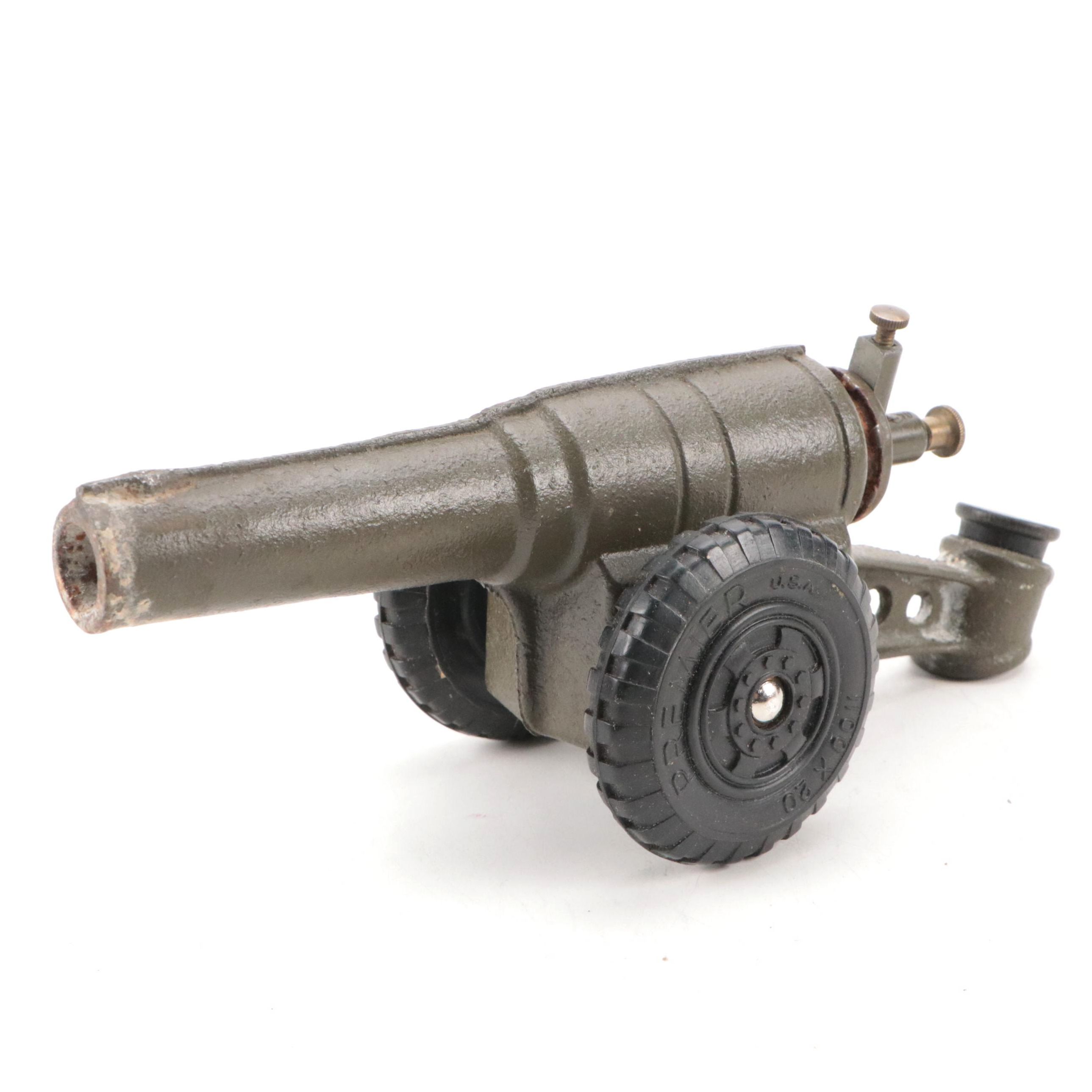 Contestoga Co. Metal "Big-Bang" 60mm Model Cannon, Mid-20th century