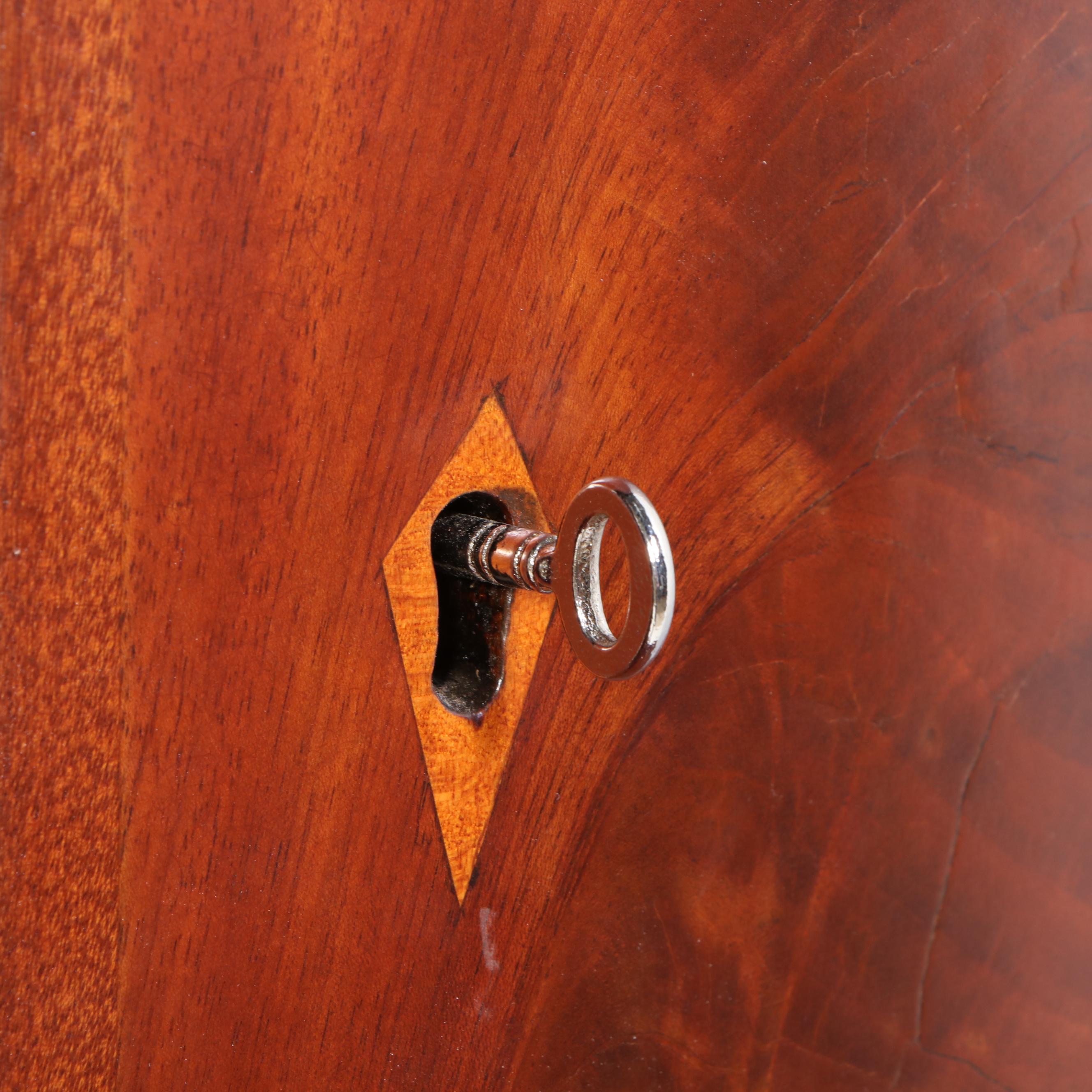 American Empire Flame Mahogany and Cherrywood Dresser, Mid-19th Century