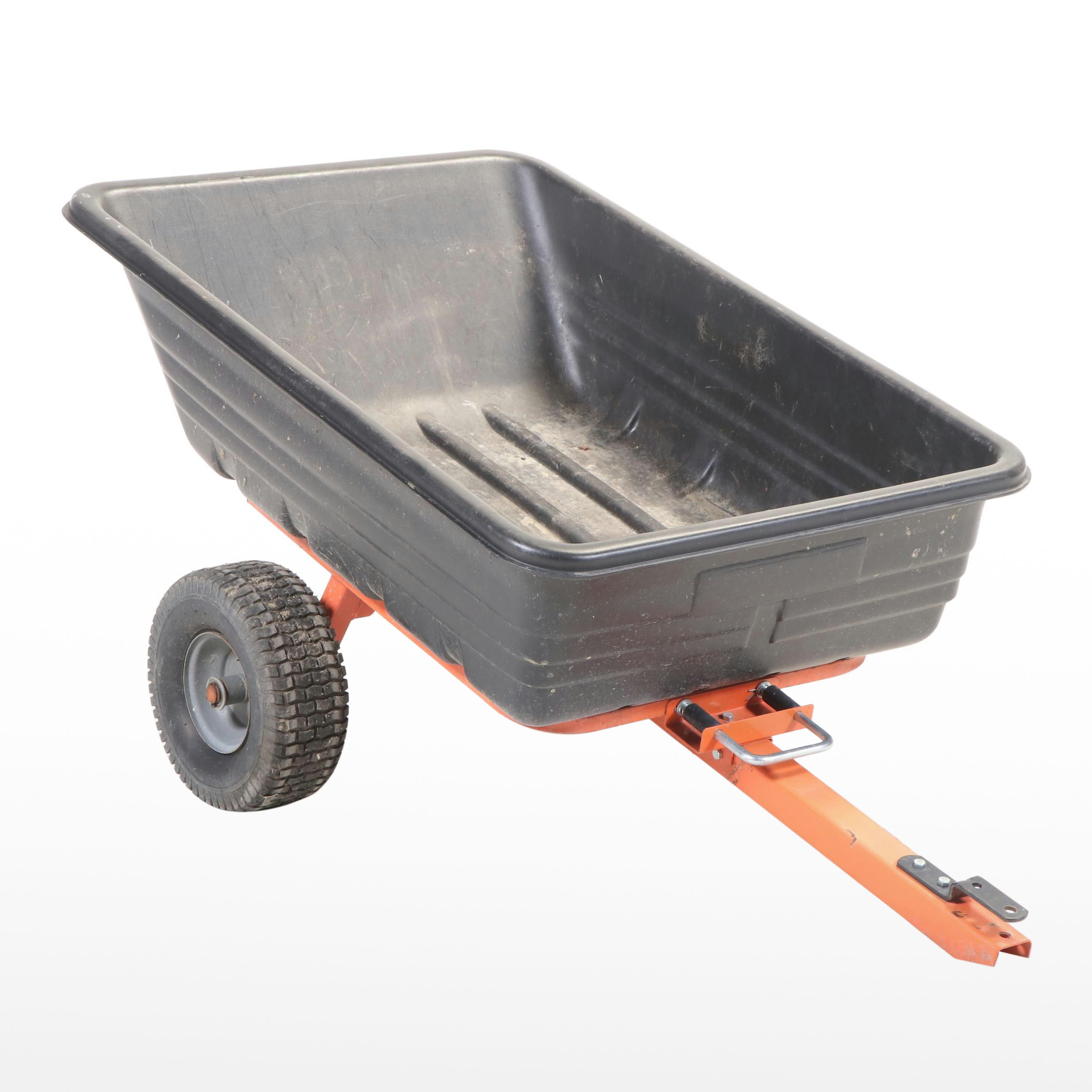 Tractor Hitch Wheelbarrow with Tipping Dump Function