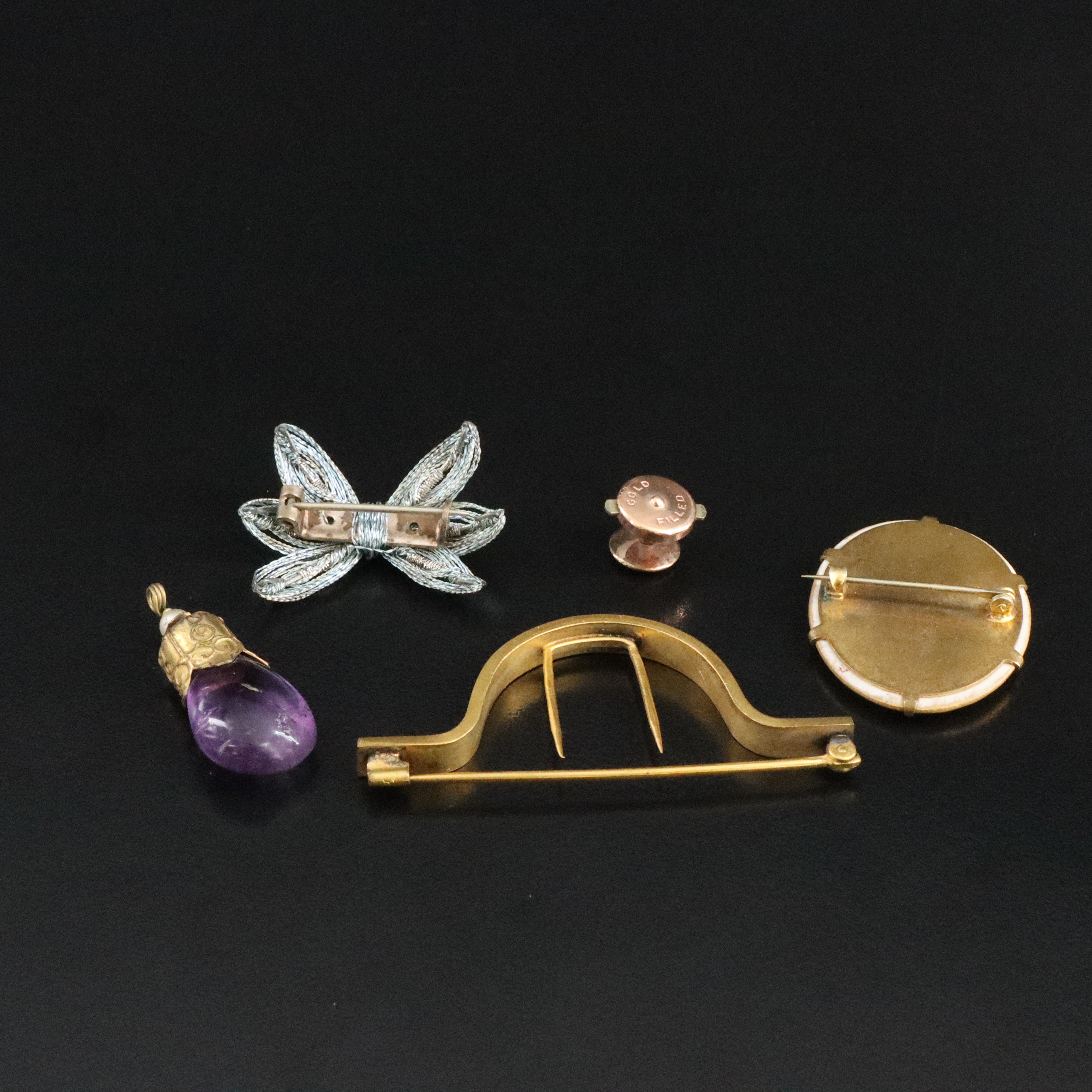 Victorian Porcelain Portrait Brooch Featured in Vintage and Antique Jewelry