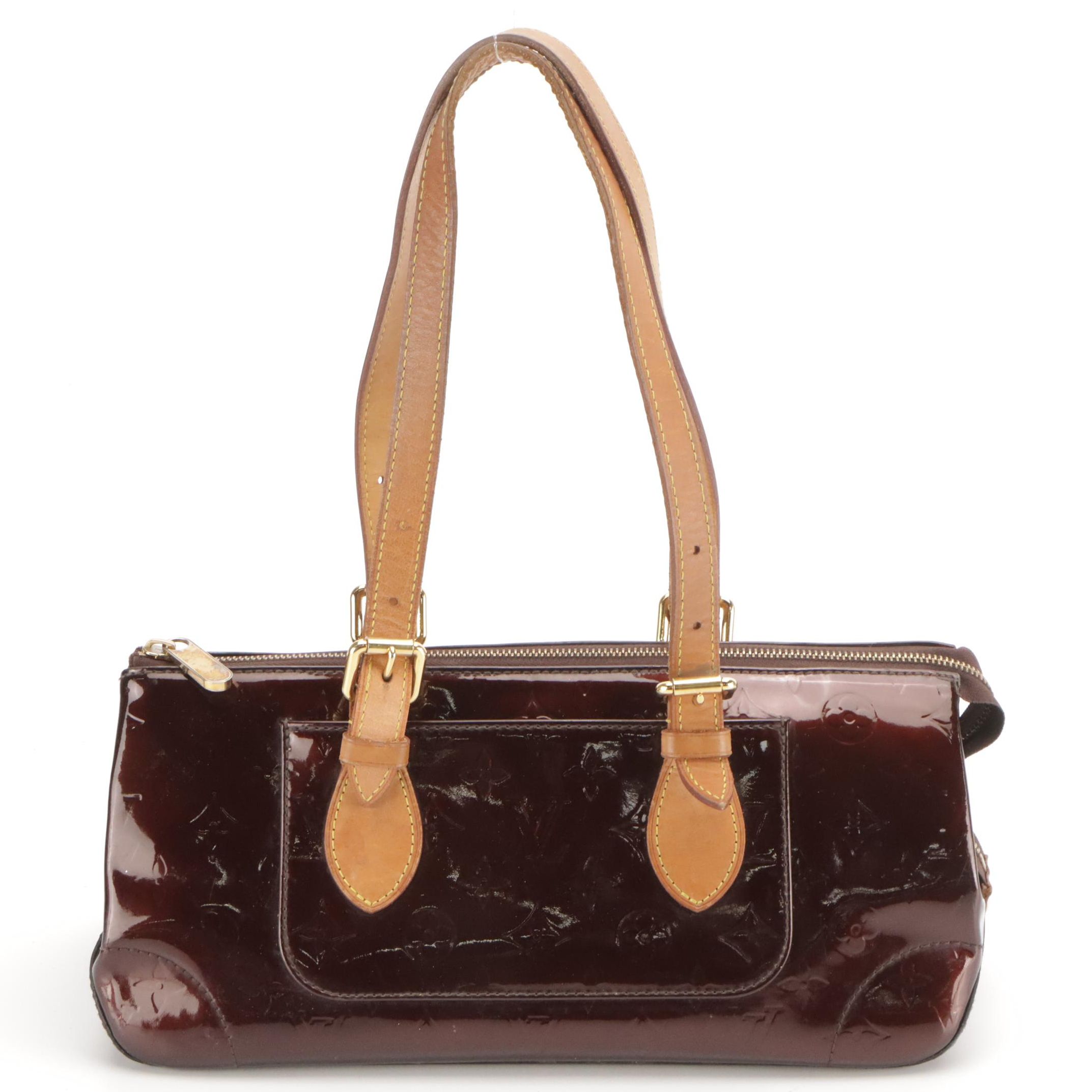 Louis Vuitton Rosewood Avenue Bag in Amarante Vernis Leather