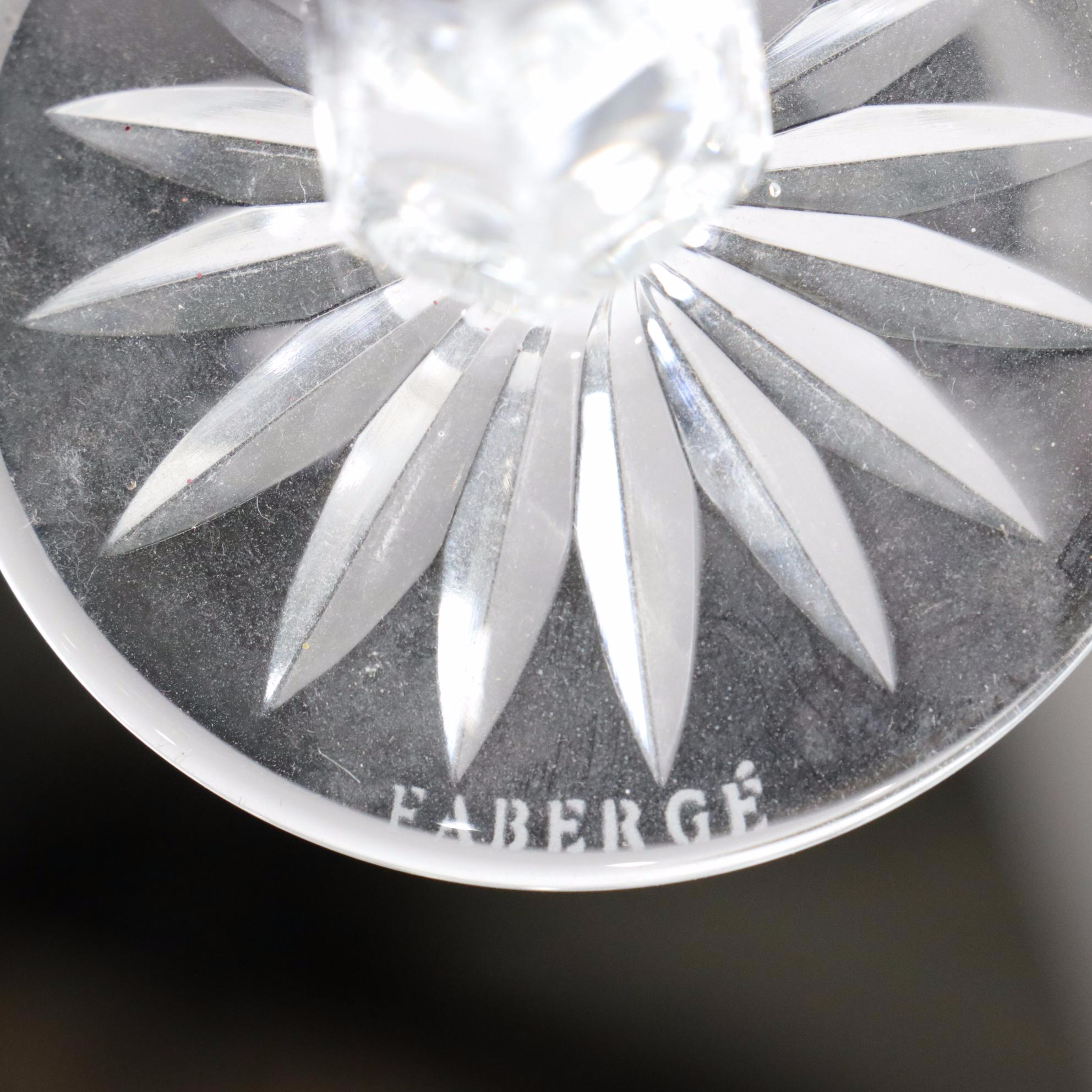 Fabergé "Odessa" Blown Glass Champagne Flutes