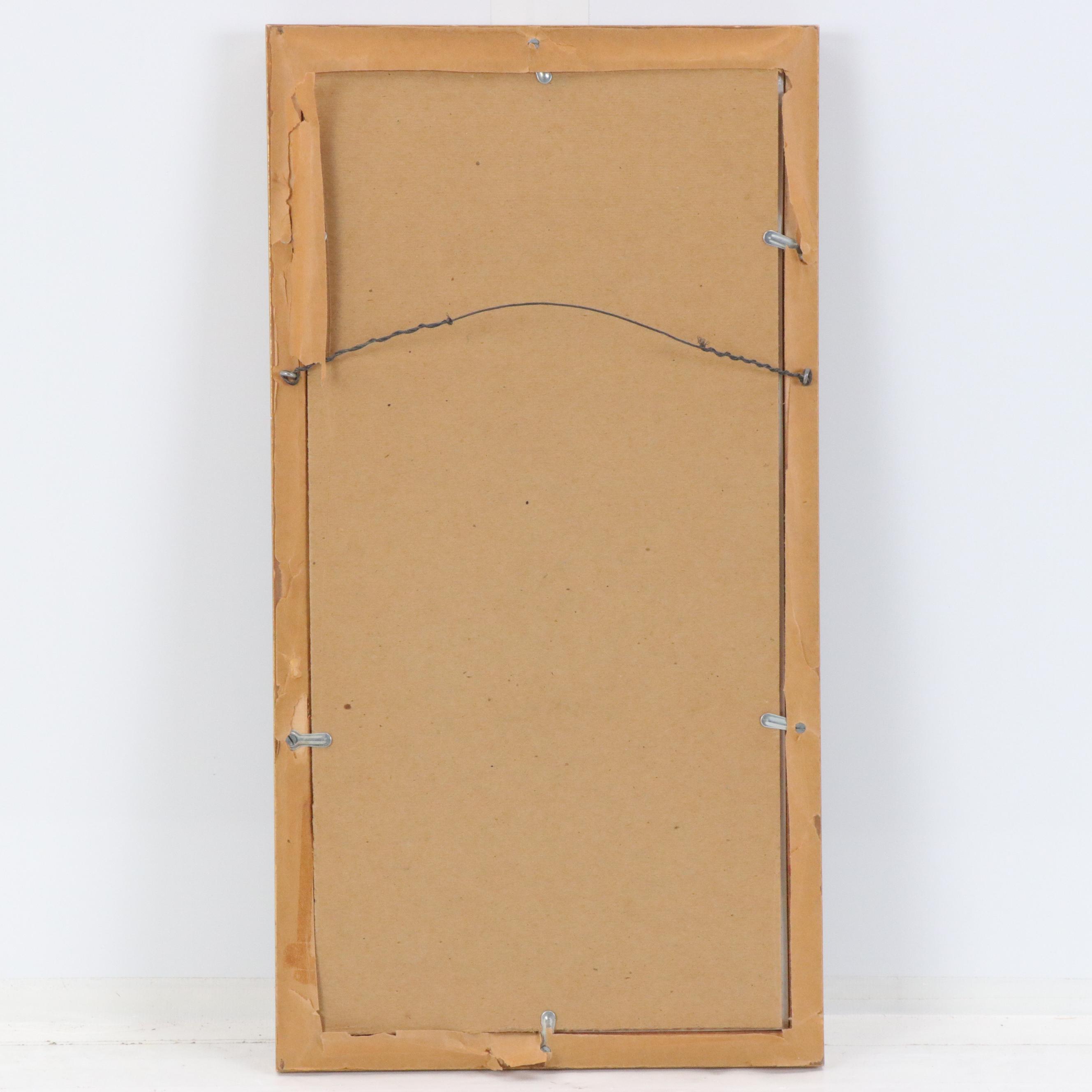 Charles Fuchs Hand-Painted Porcelain Scene of Woman Gathering Mussels