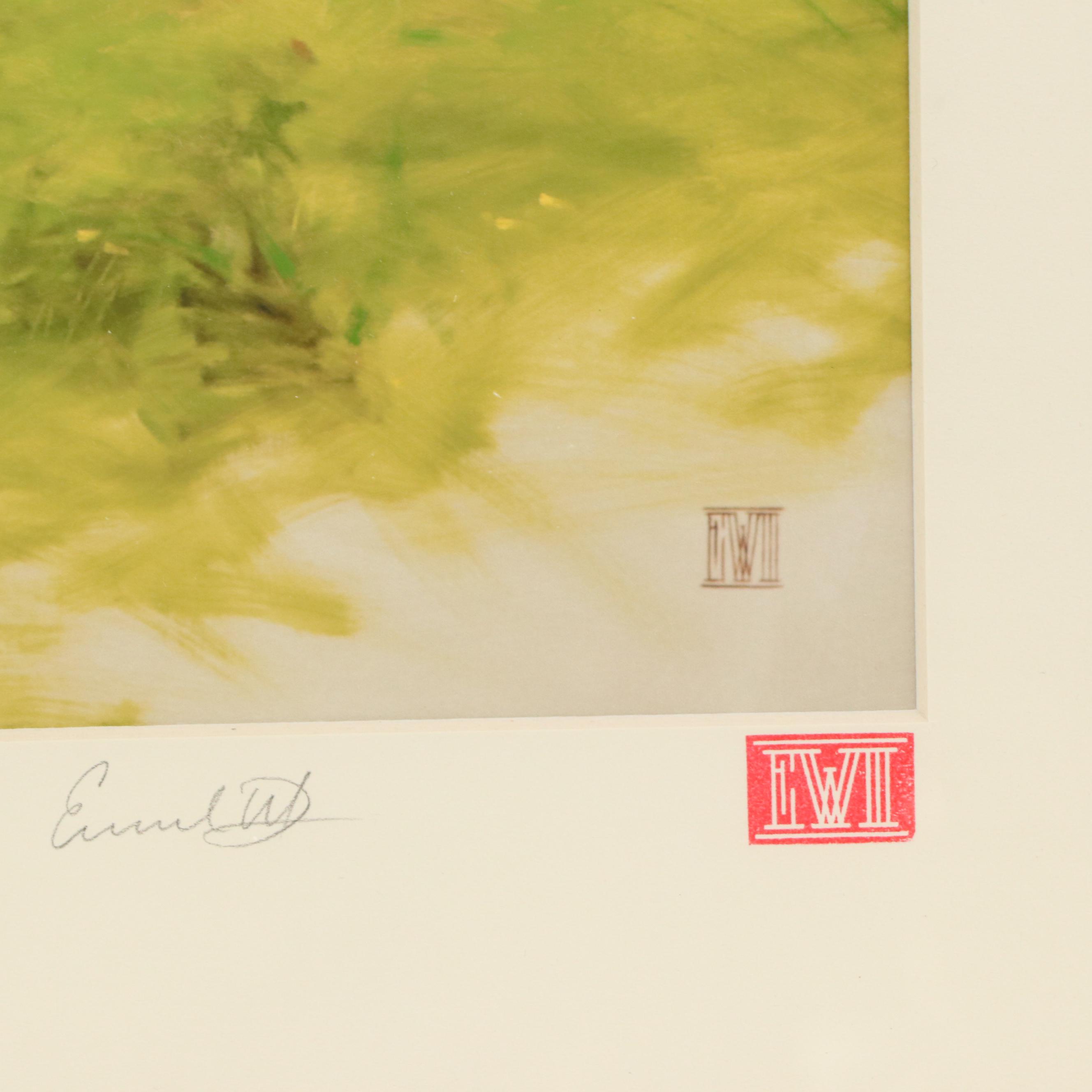 Ernest Vincent Wood III Equestrian Lithograph "Heritage of Hoofbeats"