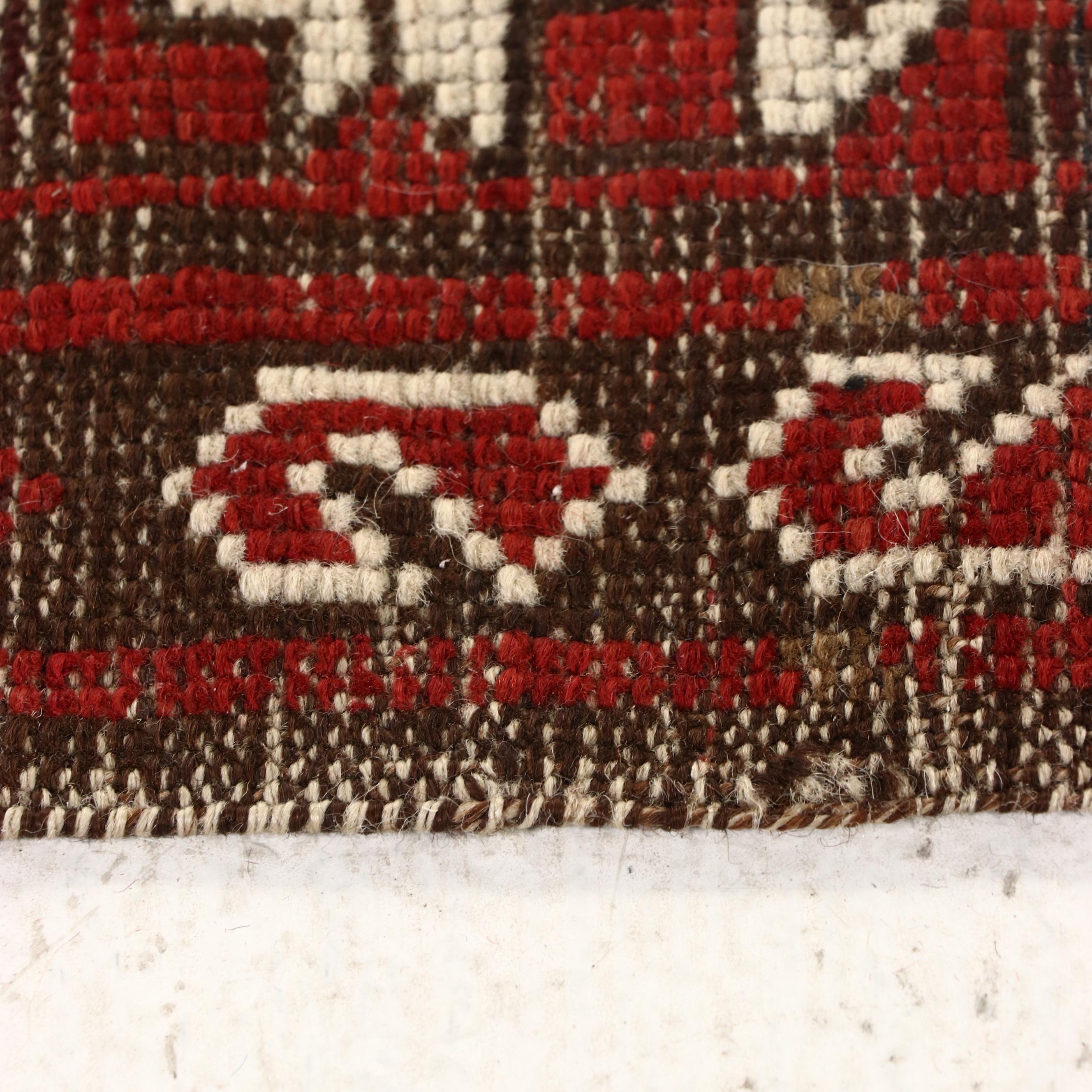 3'4 x 4'9 Hand-Knotted Turkish Village Accent Rug