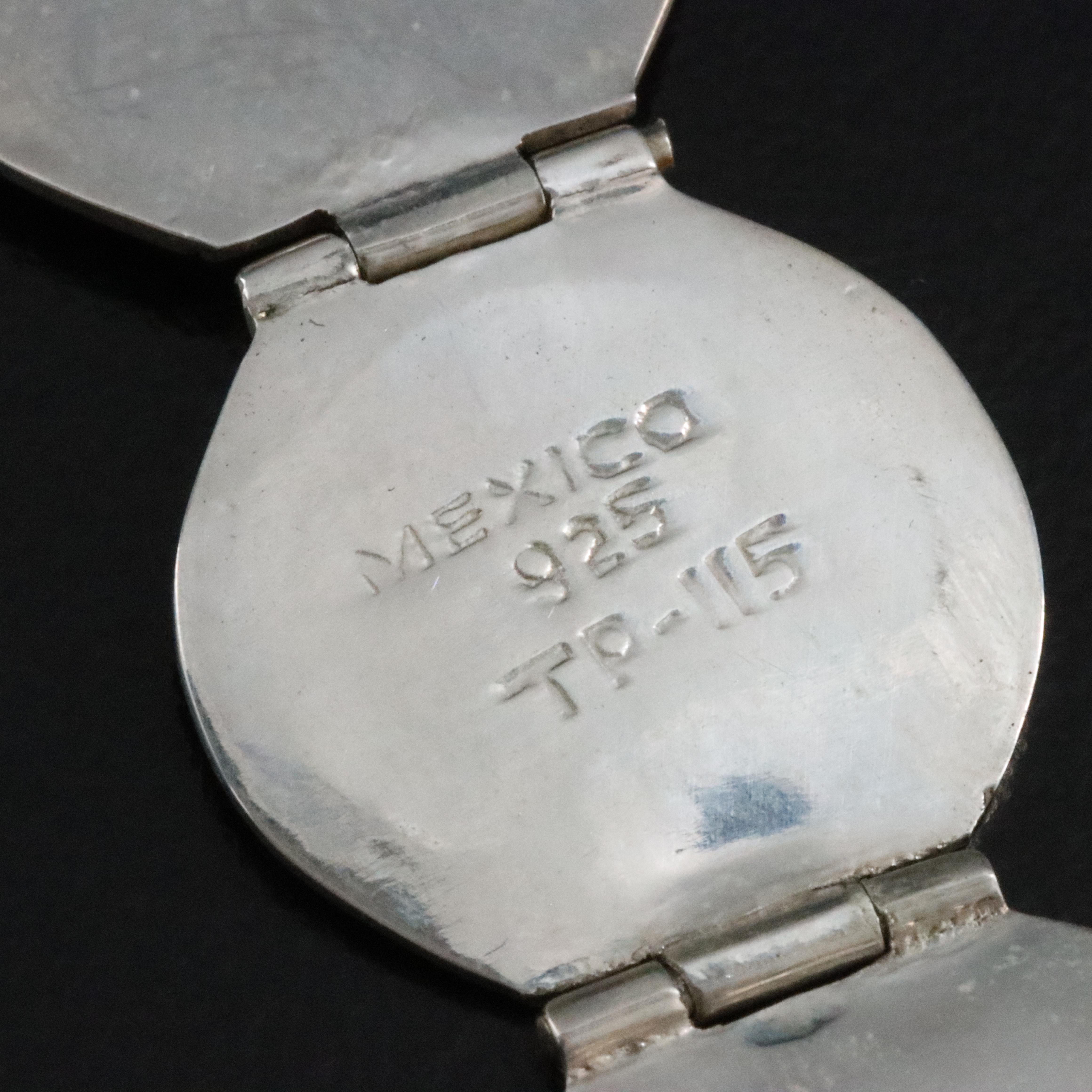 Mexican Sterling Photo Ball Locket Pendant Necklace