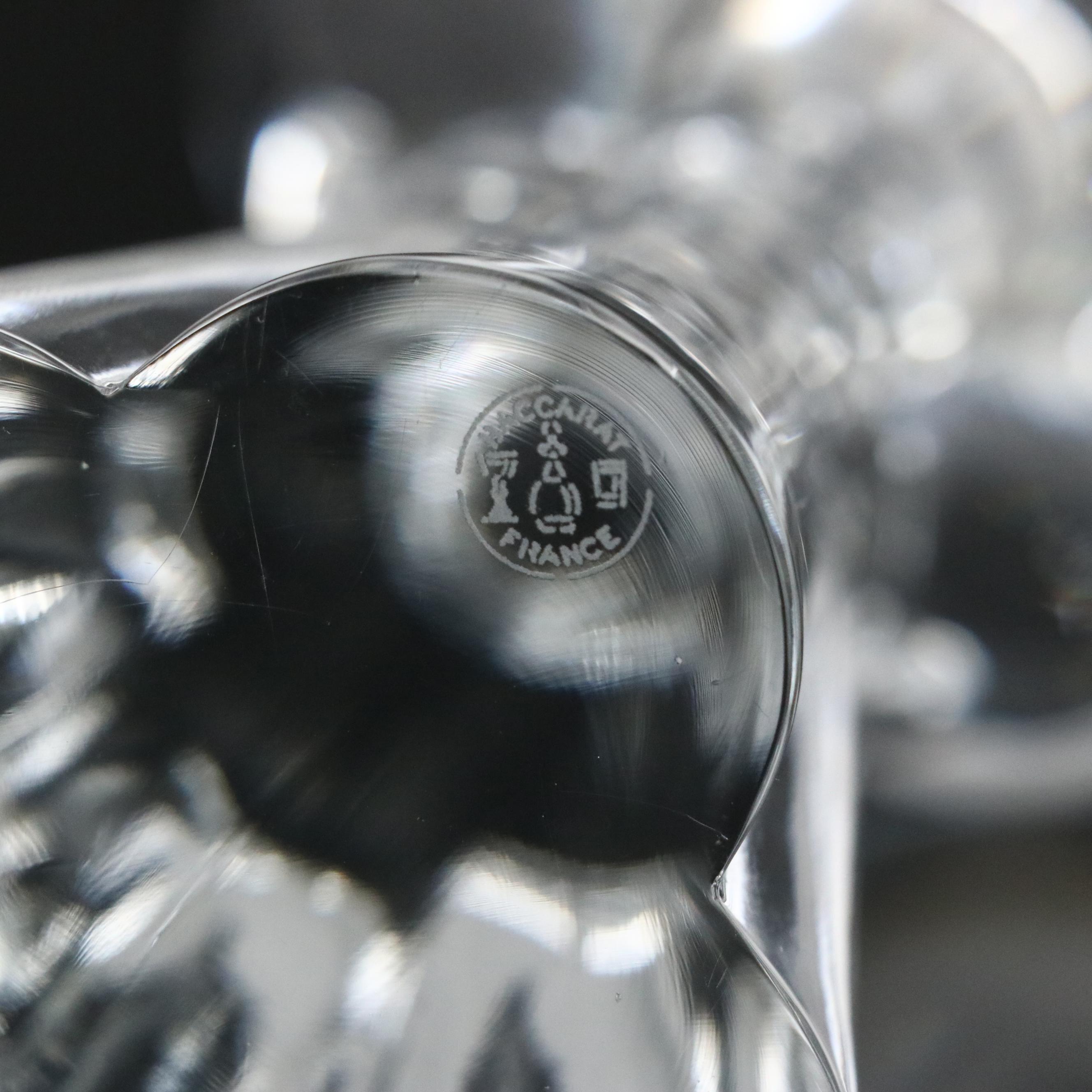 Baccarat "Bambous" and "Diomede" Crystal Candlesticks