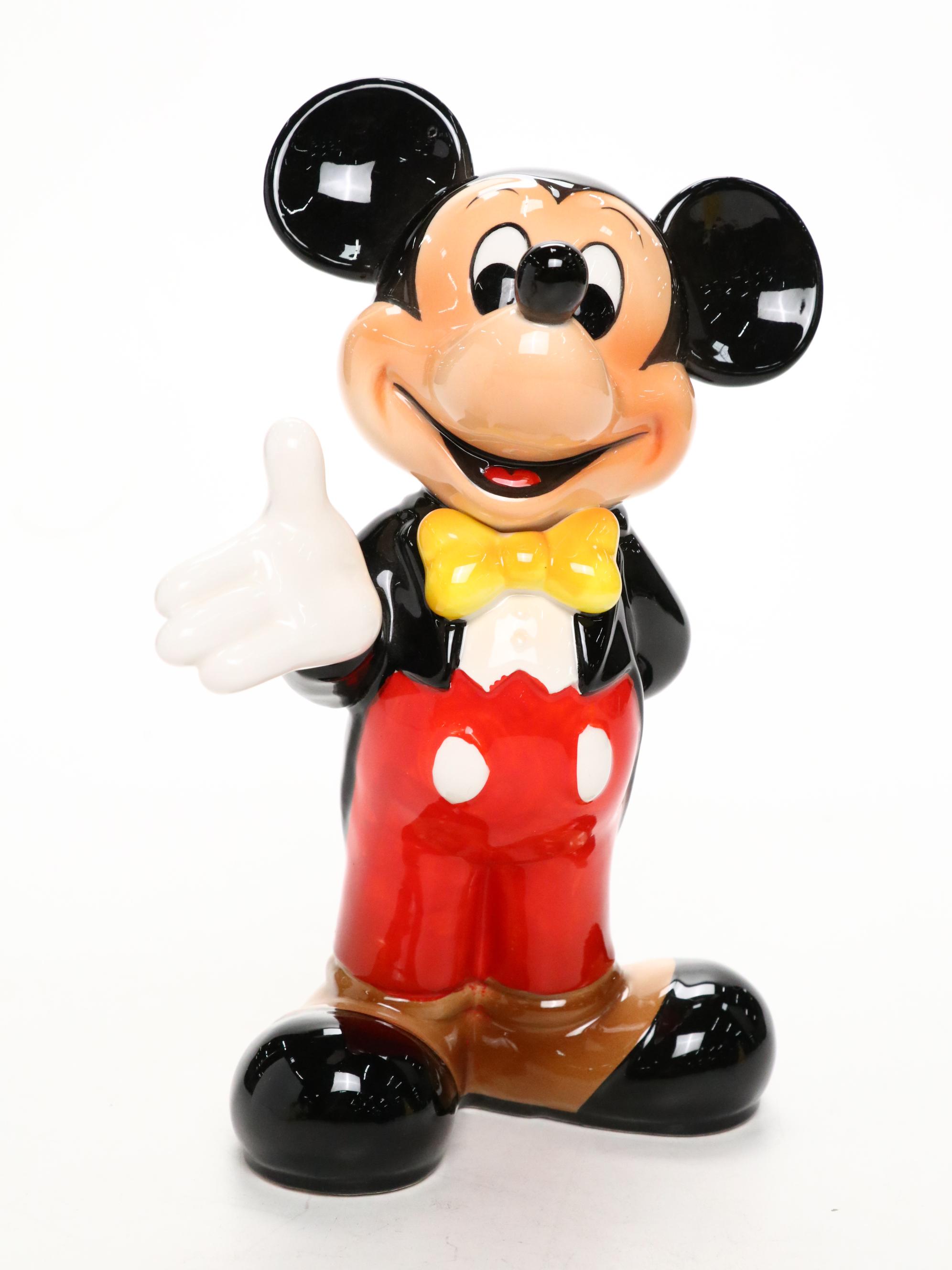 Mickey Mouse and Snow White and the Seven Dwarfs Japanese Porcelain Figurines