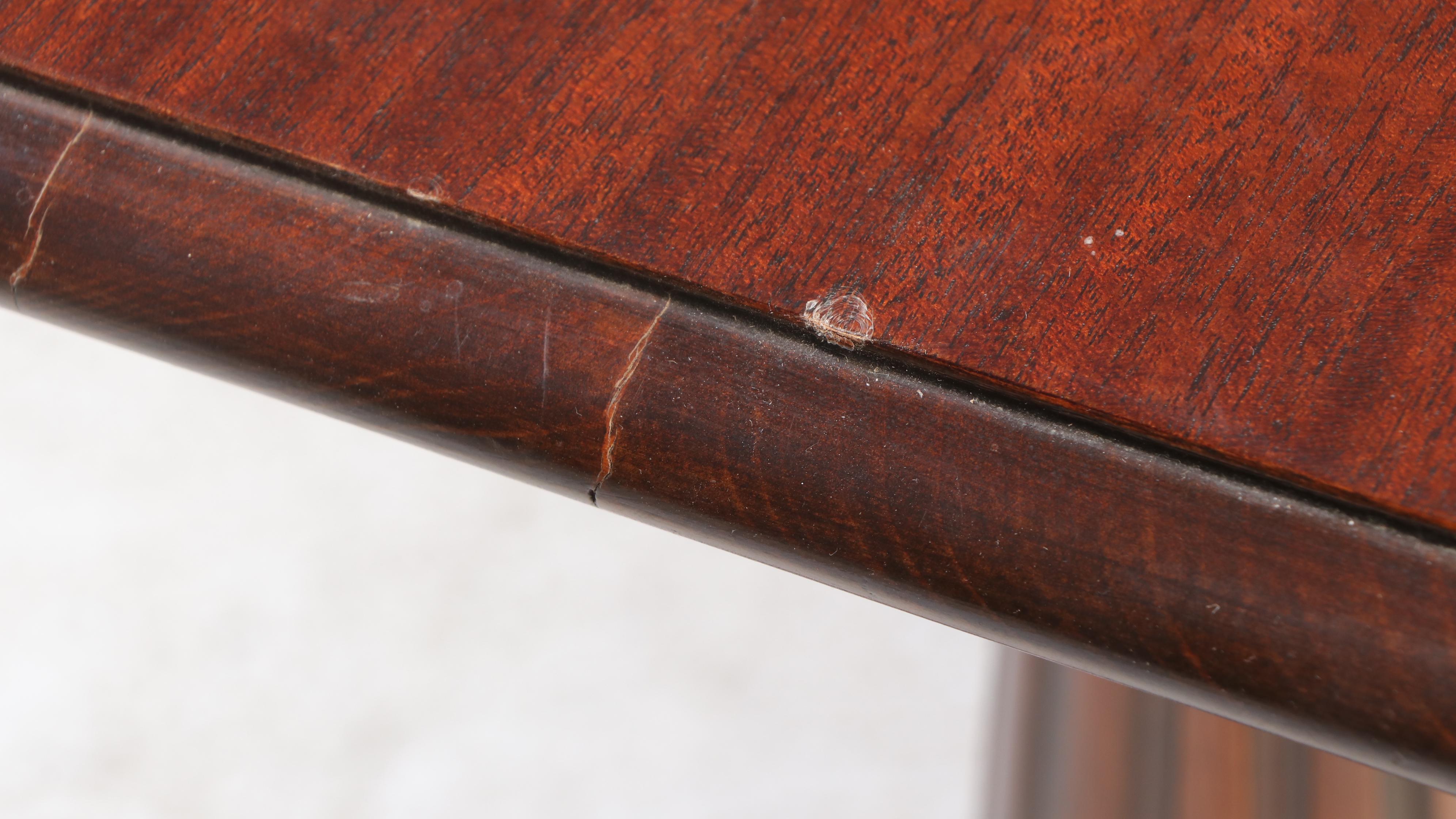 Classical Style Mahogany Library Table, Early 20th Century