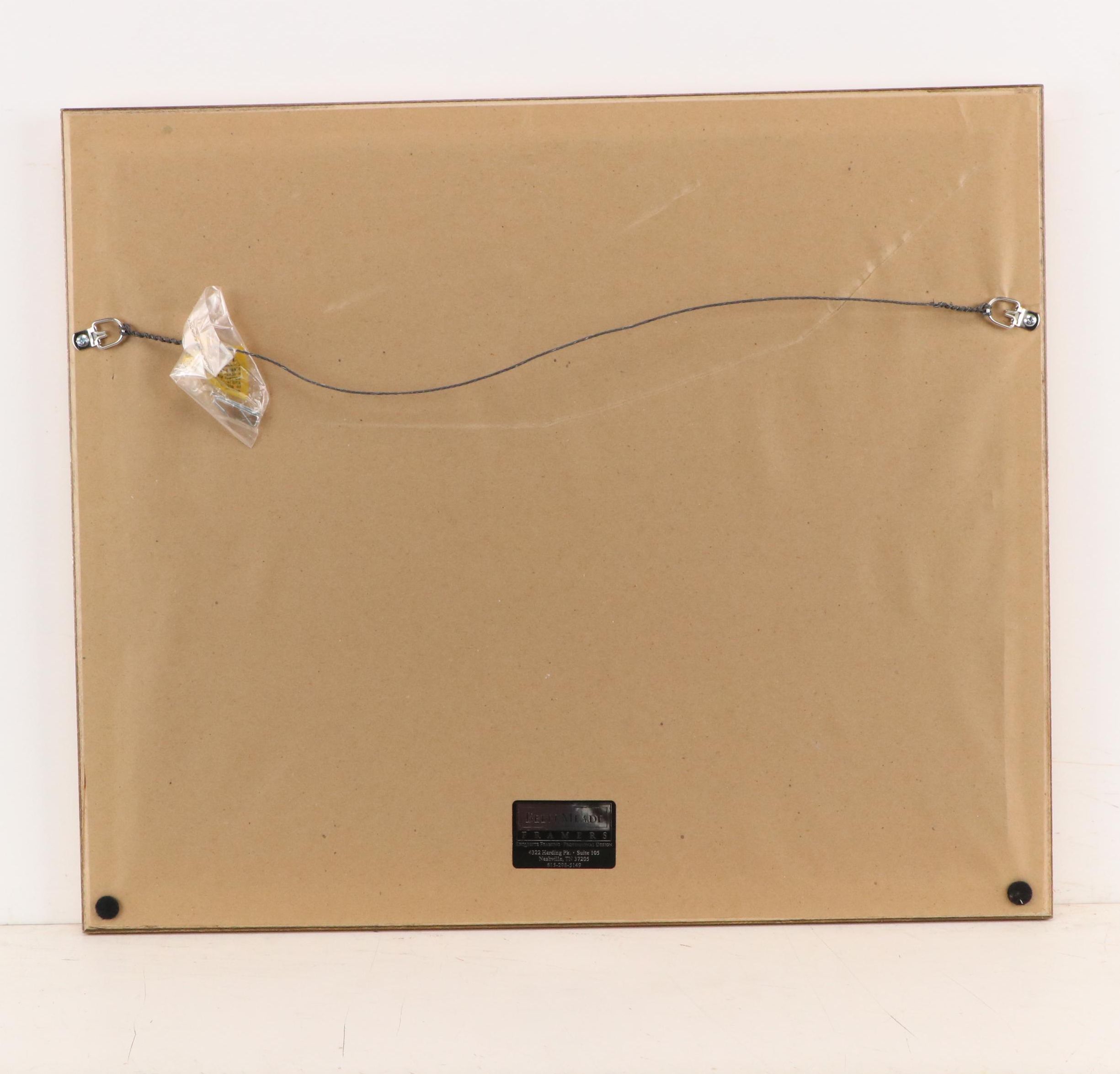 Offset Lithograph View of the Seine in Winter After Maurice Legendre