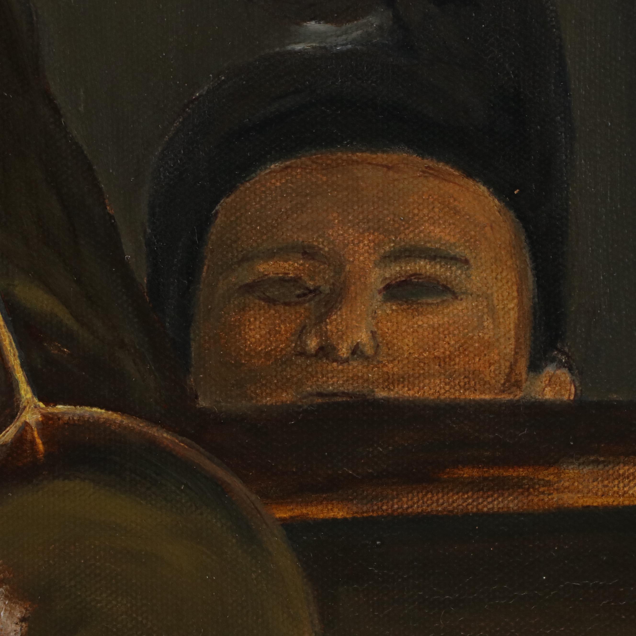 Oil Painting After Jean Siméon Chardin "Soap Bubbles"