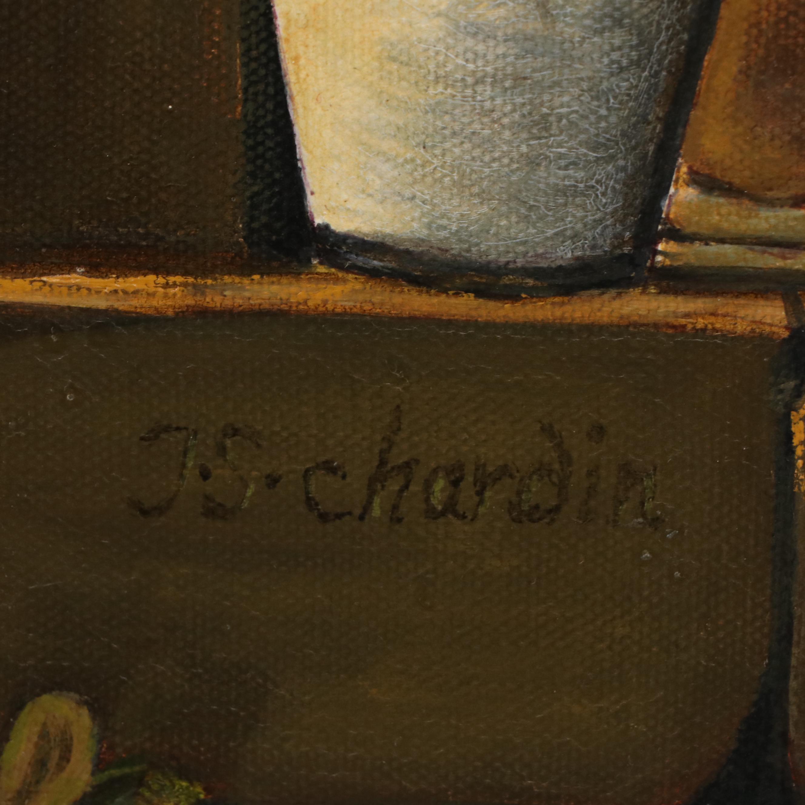 Oil Painting After Jean Siméon Chardin "Soap Bubbles"