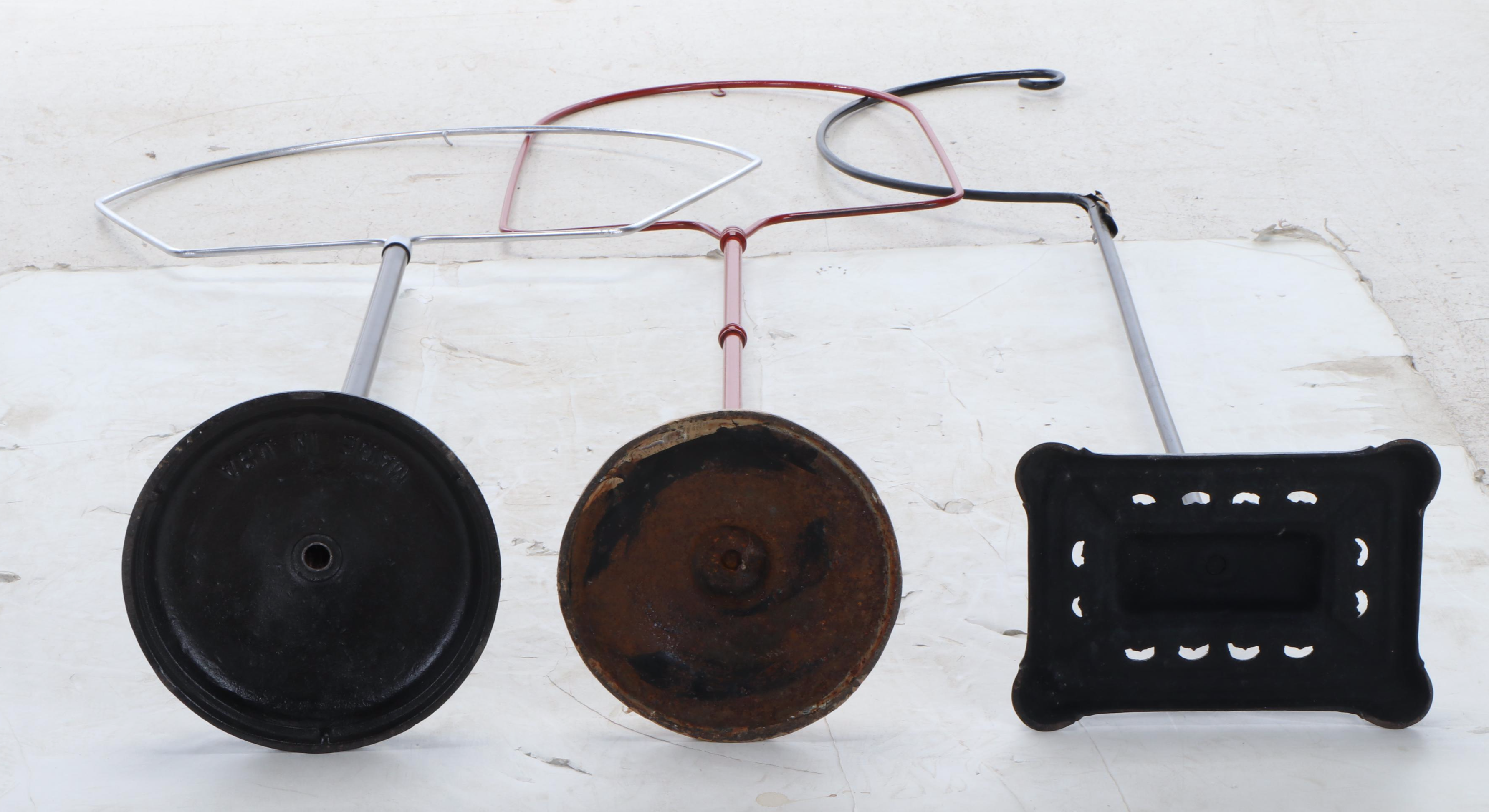 Bird Feeder and Birdhouse Metal Stands