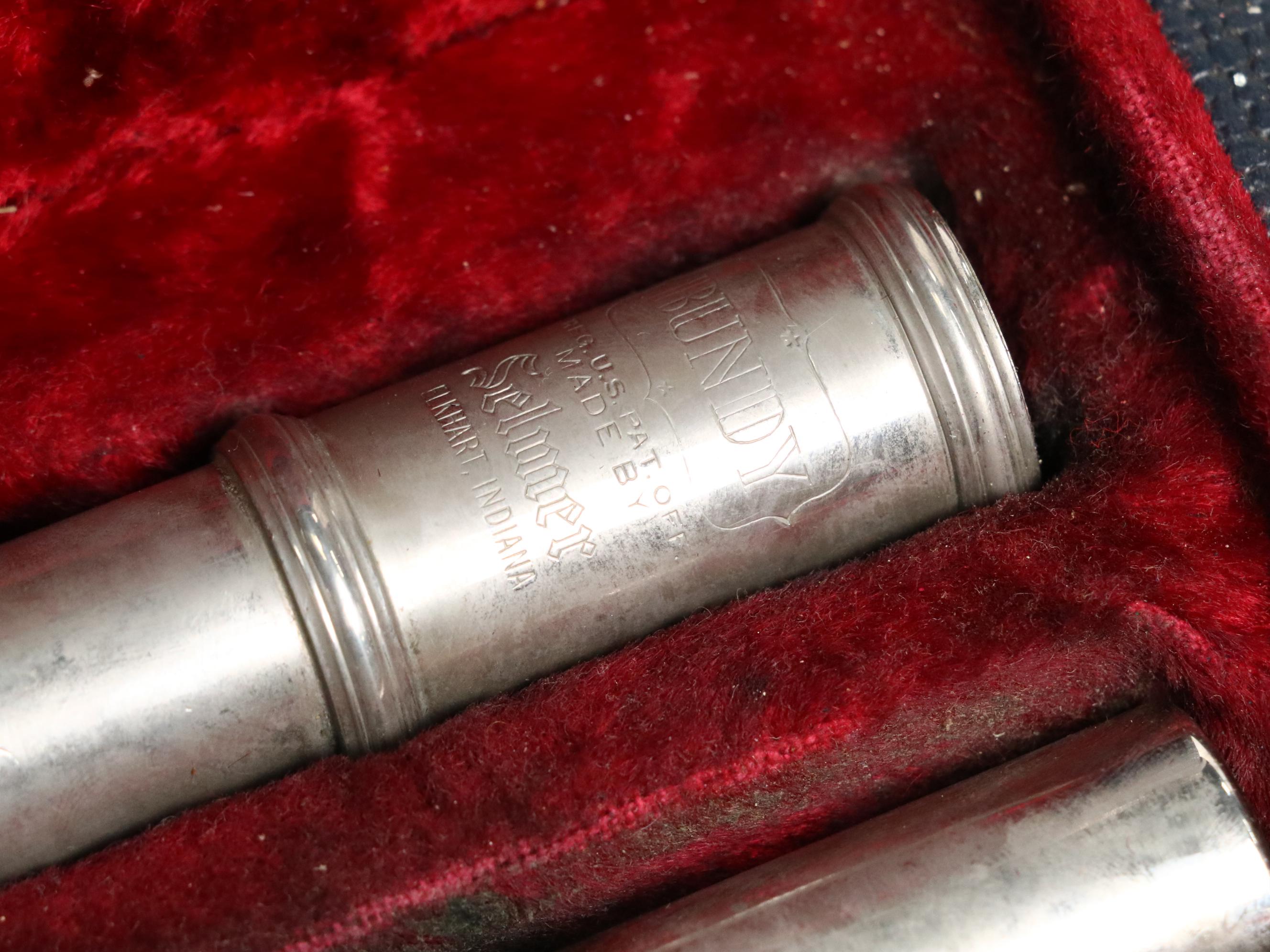 Selmer Bundy Silver Plate Student Flute With Case