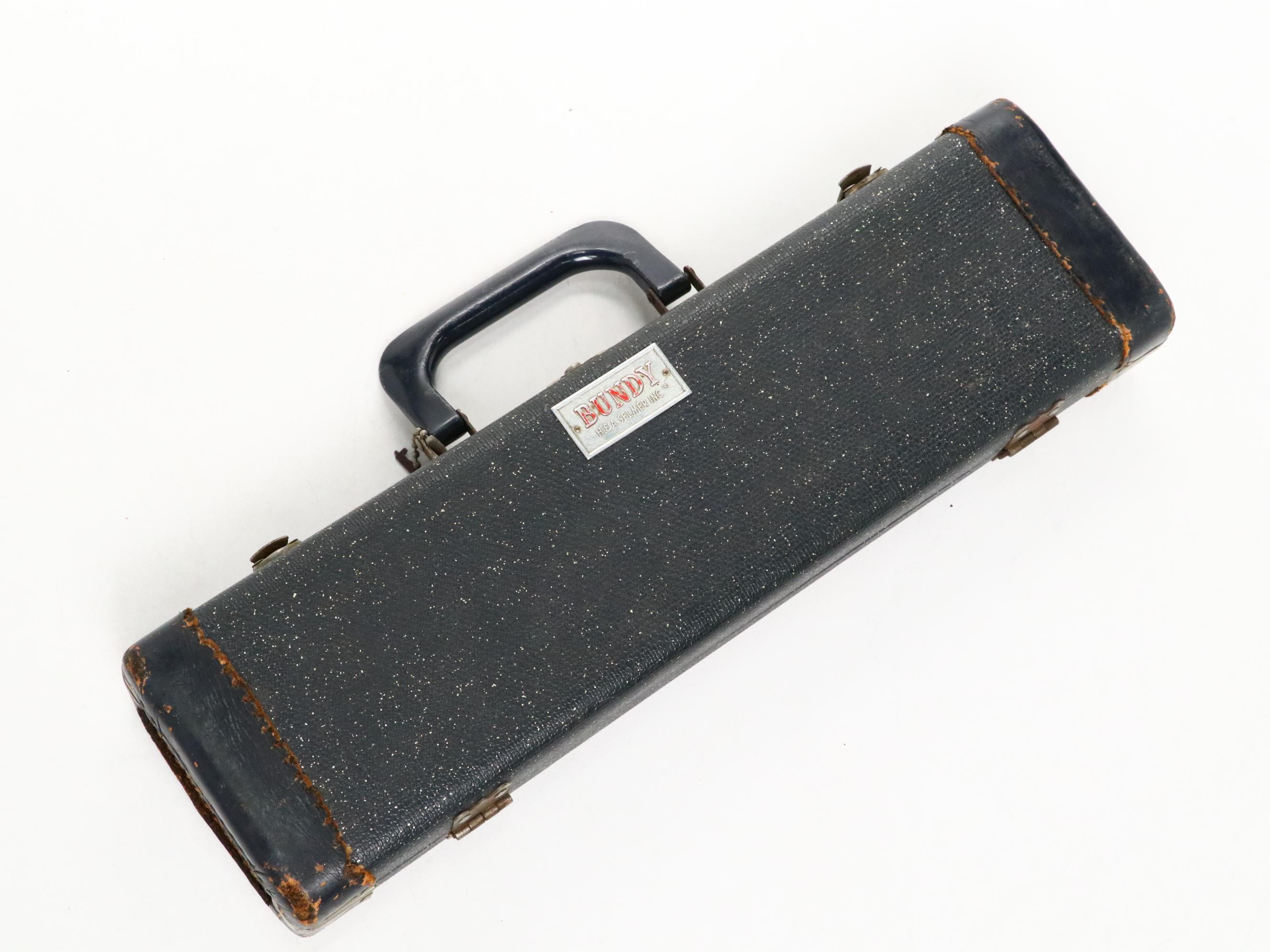 Selmer Bundy Silver Plate Student Flute With Case