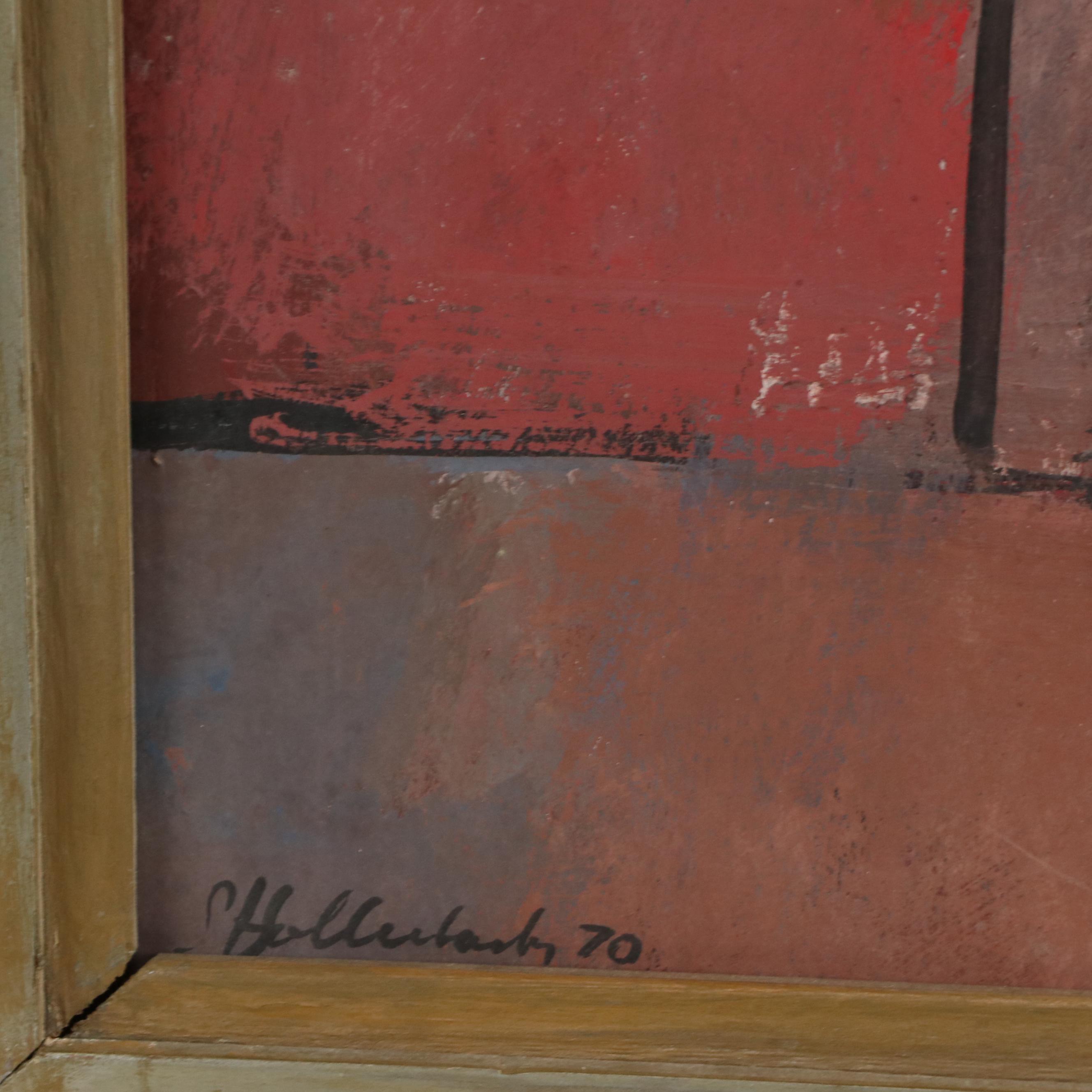 Serge Hollerbach Figural Modern Oil Painting, Mid 20th Century