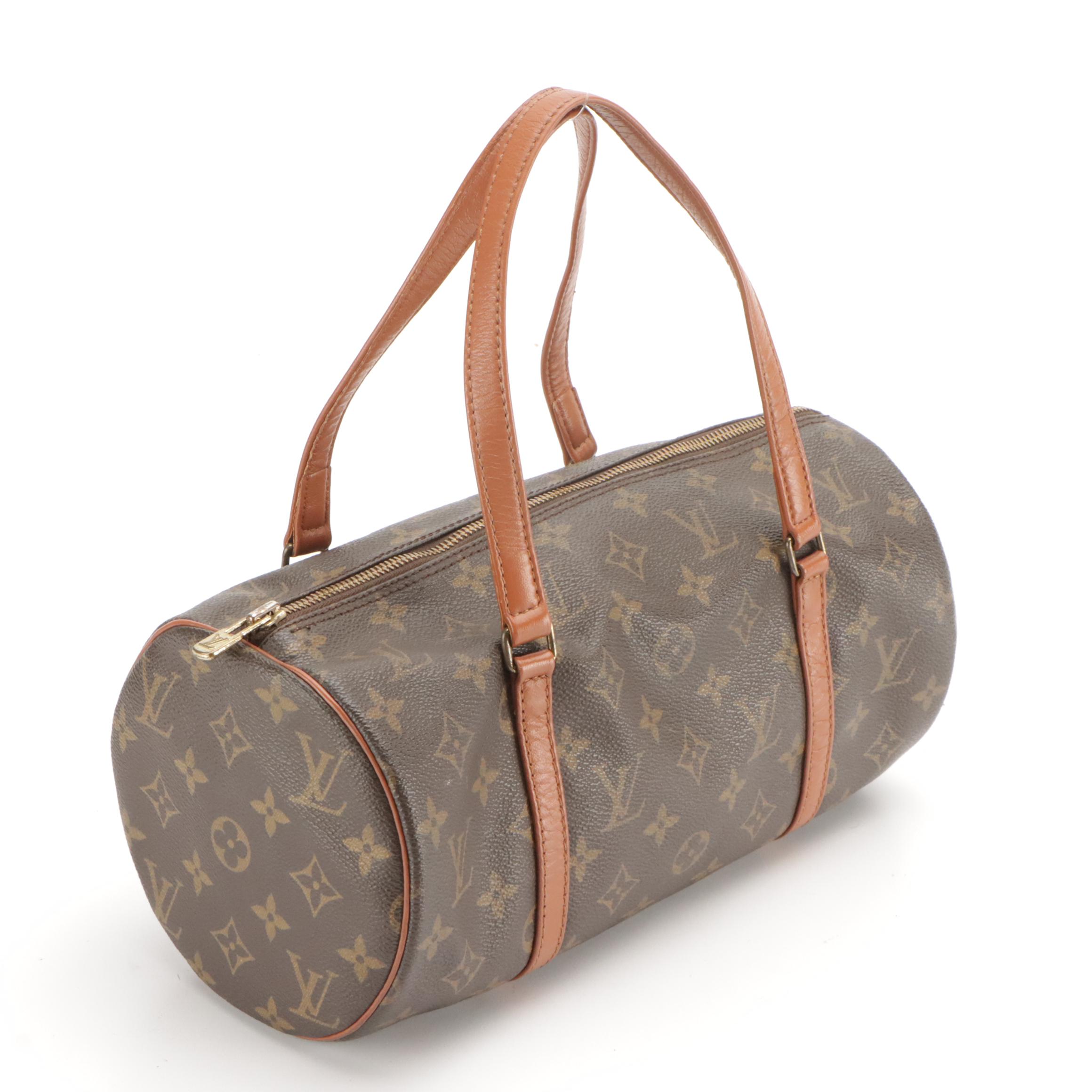 Louis Vuitton Papillon 30 Barrel Bag in Monogram Canvas and Leather Trim