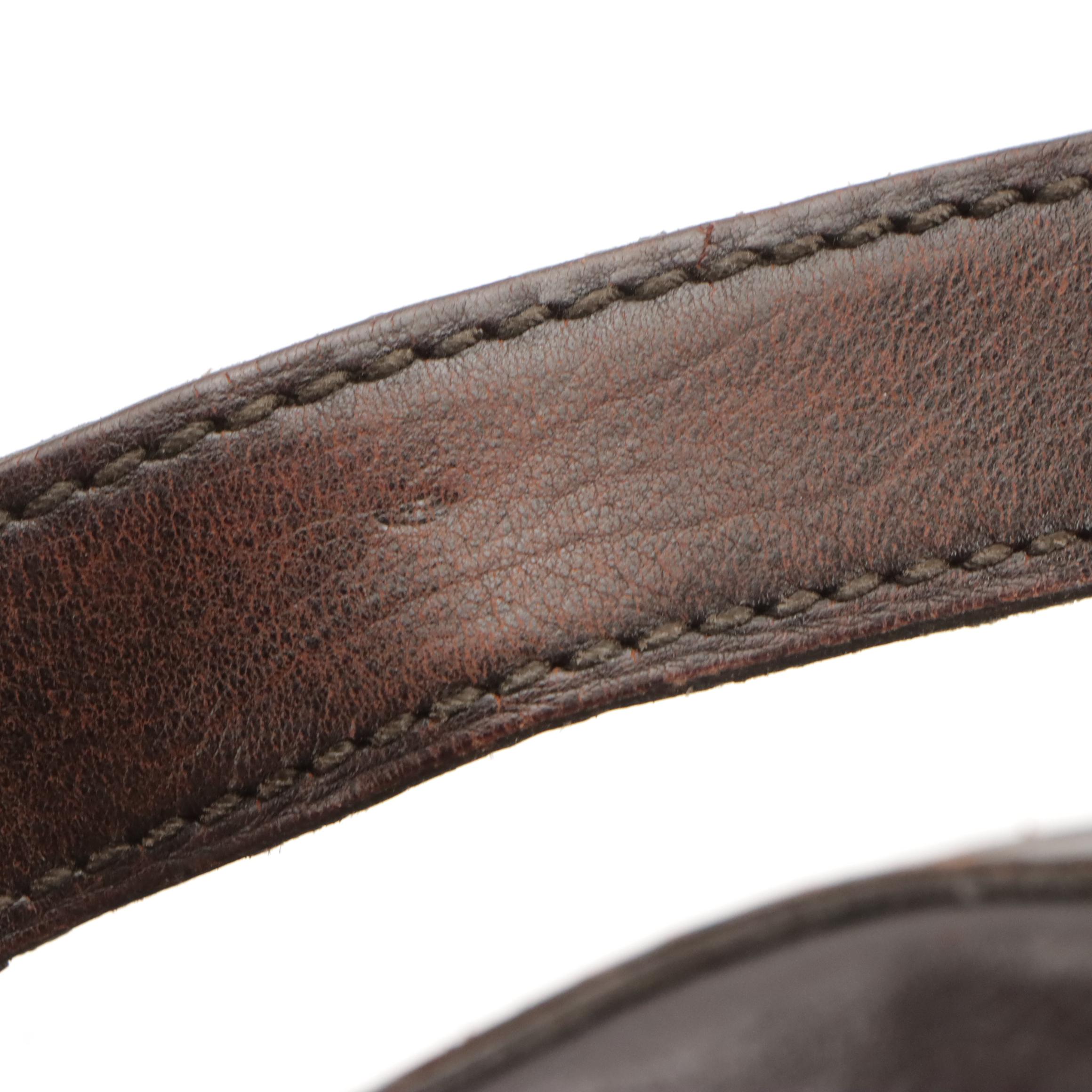 Yves Saint Laurent Large Muse Bag in Dark Brown Leather