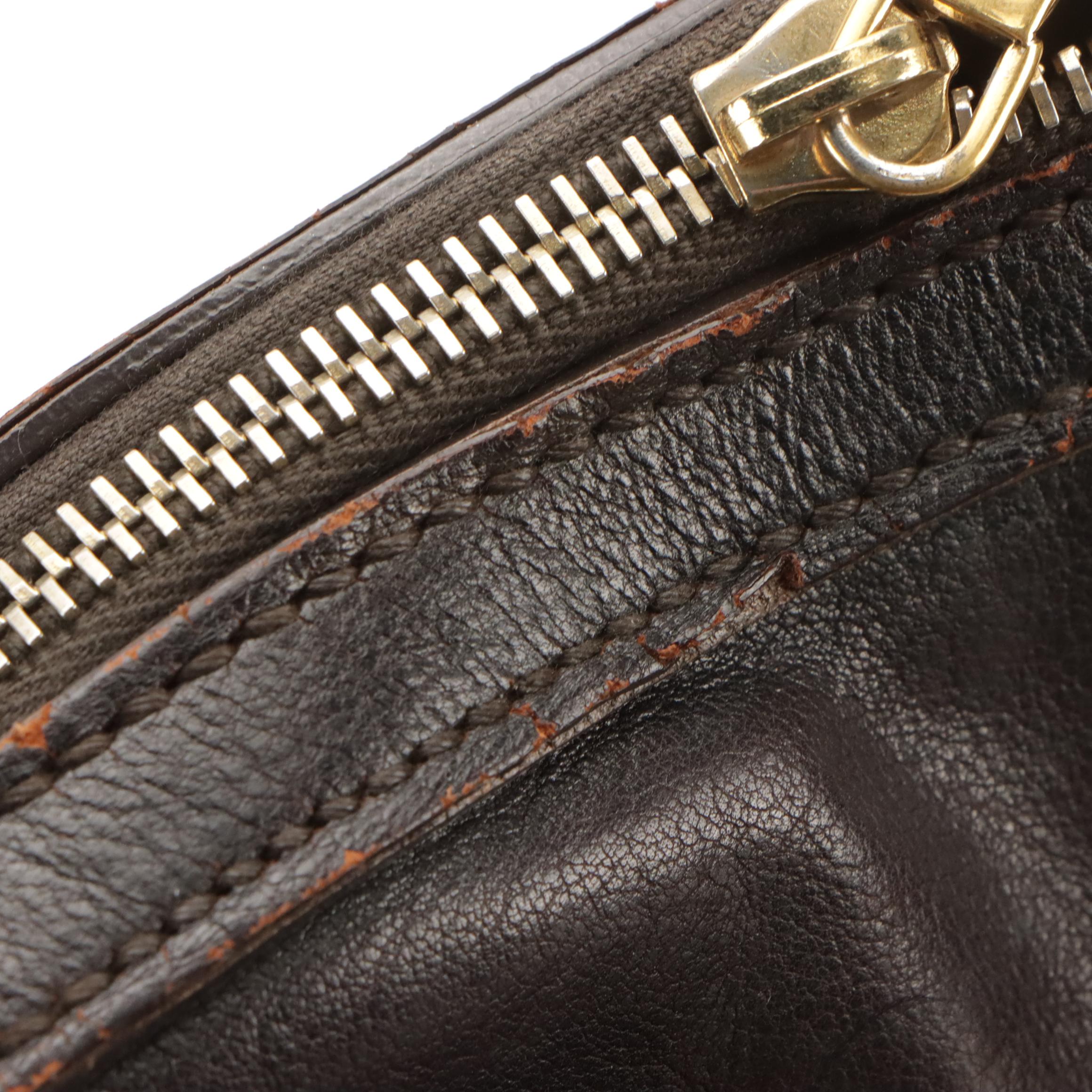 Yves Saint Laurent Large Muse Bag in Dark Brown Leather