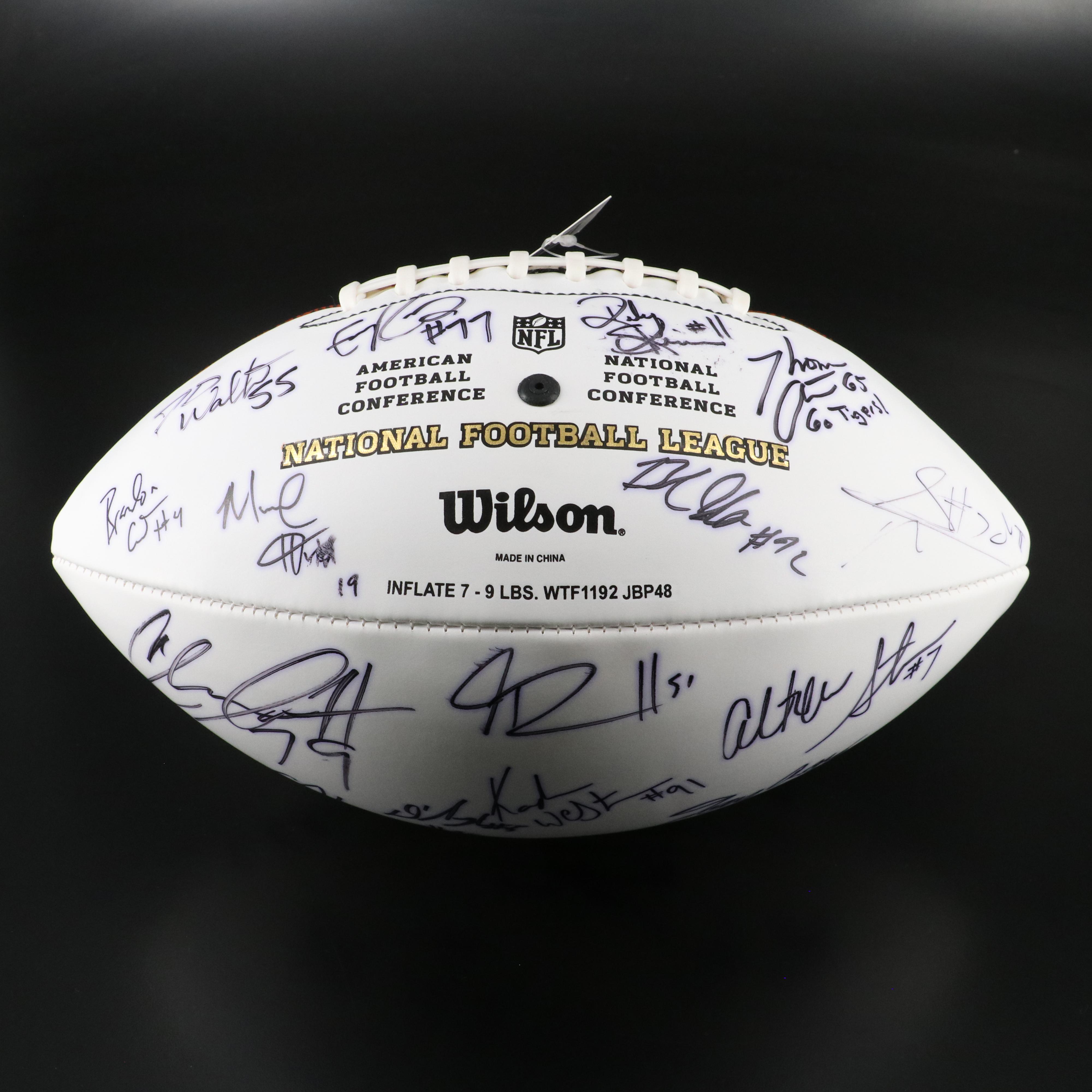 2010, 2013, and 2018 NFL Draft Class Signed Footballs with Wyatt Teller