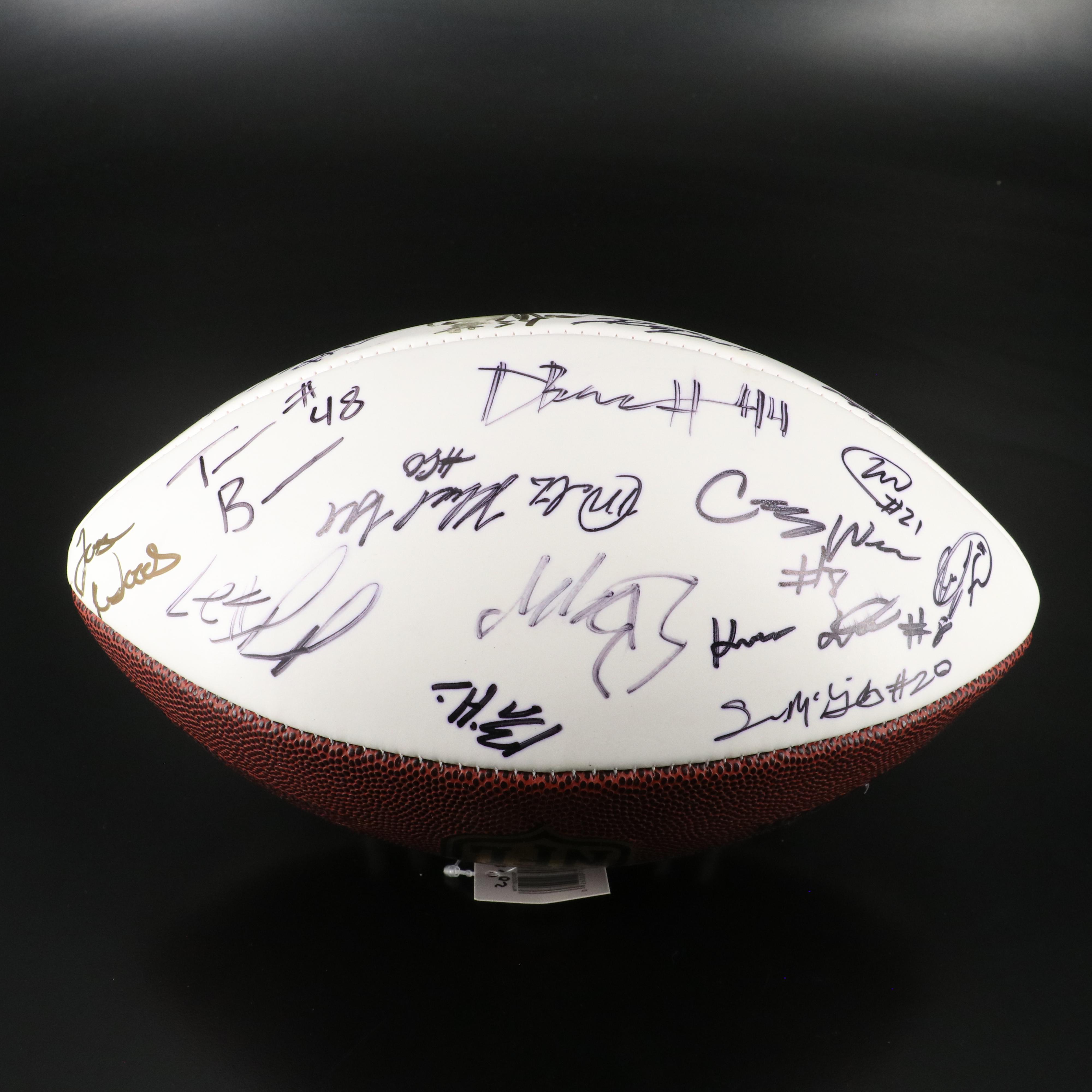 2010, 2013, and 2018 NFL Draft Class Signed Footballs with Wyatt Teller