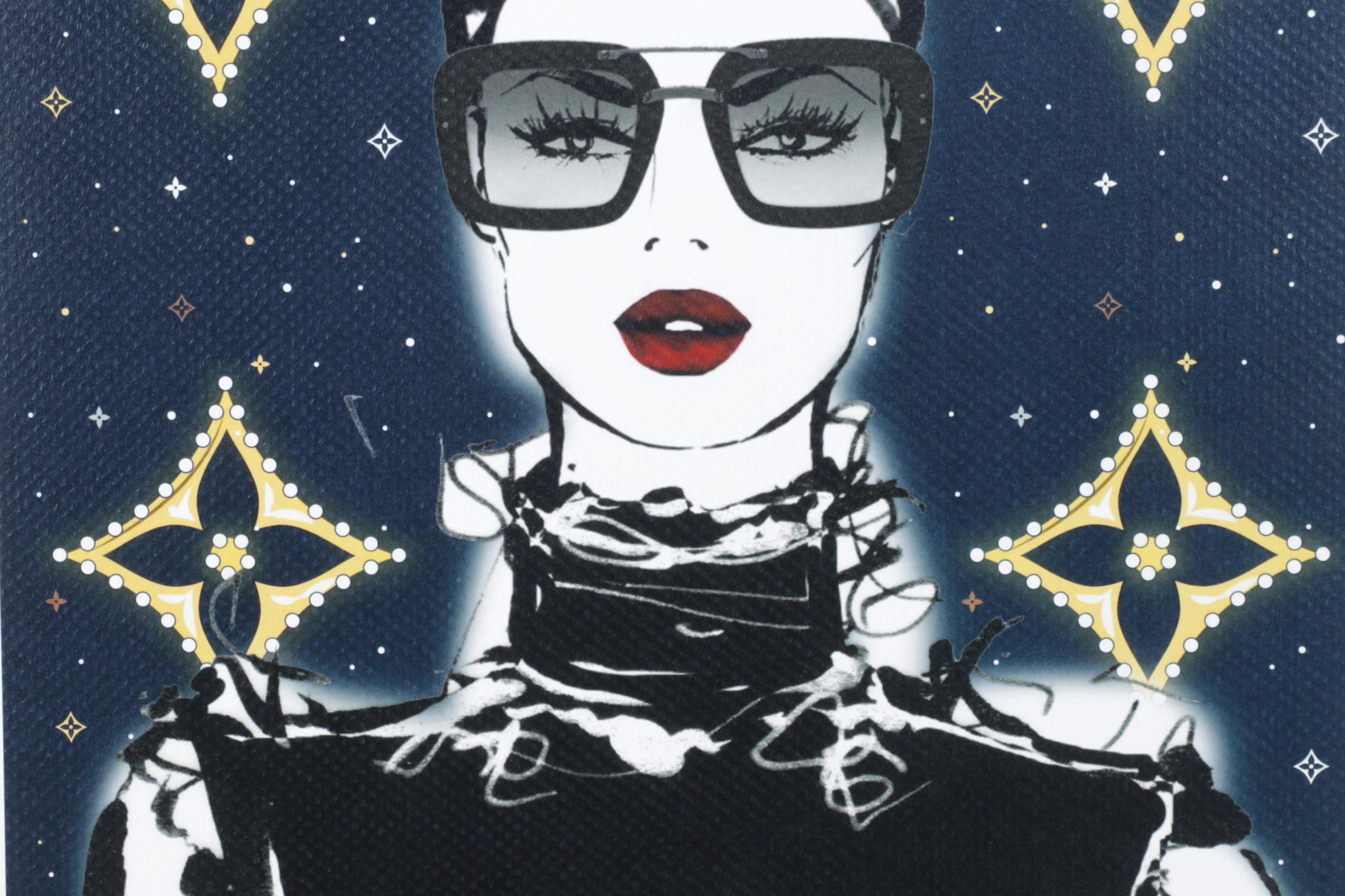 Death NYC Pop Art Graphic Print Homage to Prada and Louis Vuitton, 2024
