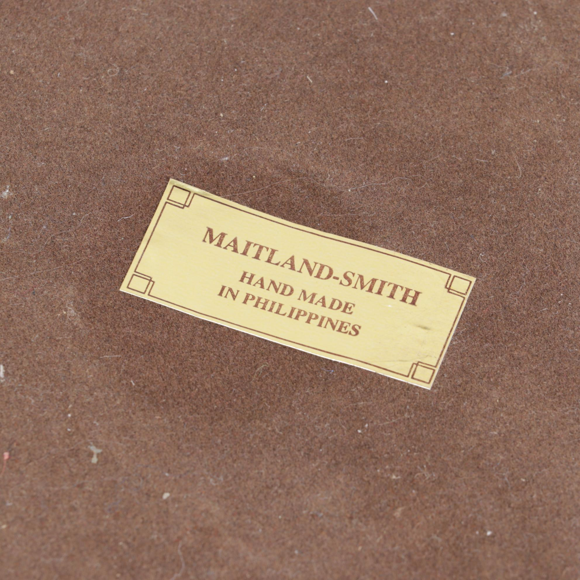 Maitland-Smith Handmade Bronze & Penshell Hot Air Balloon Table Lamp