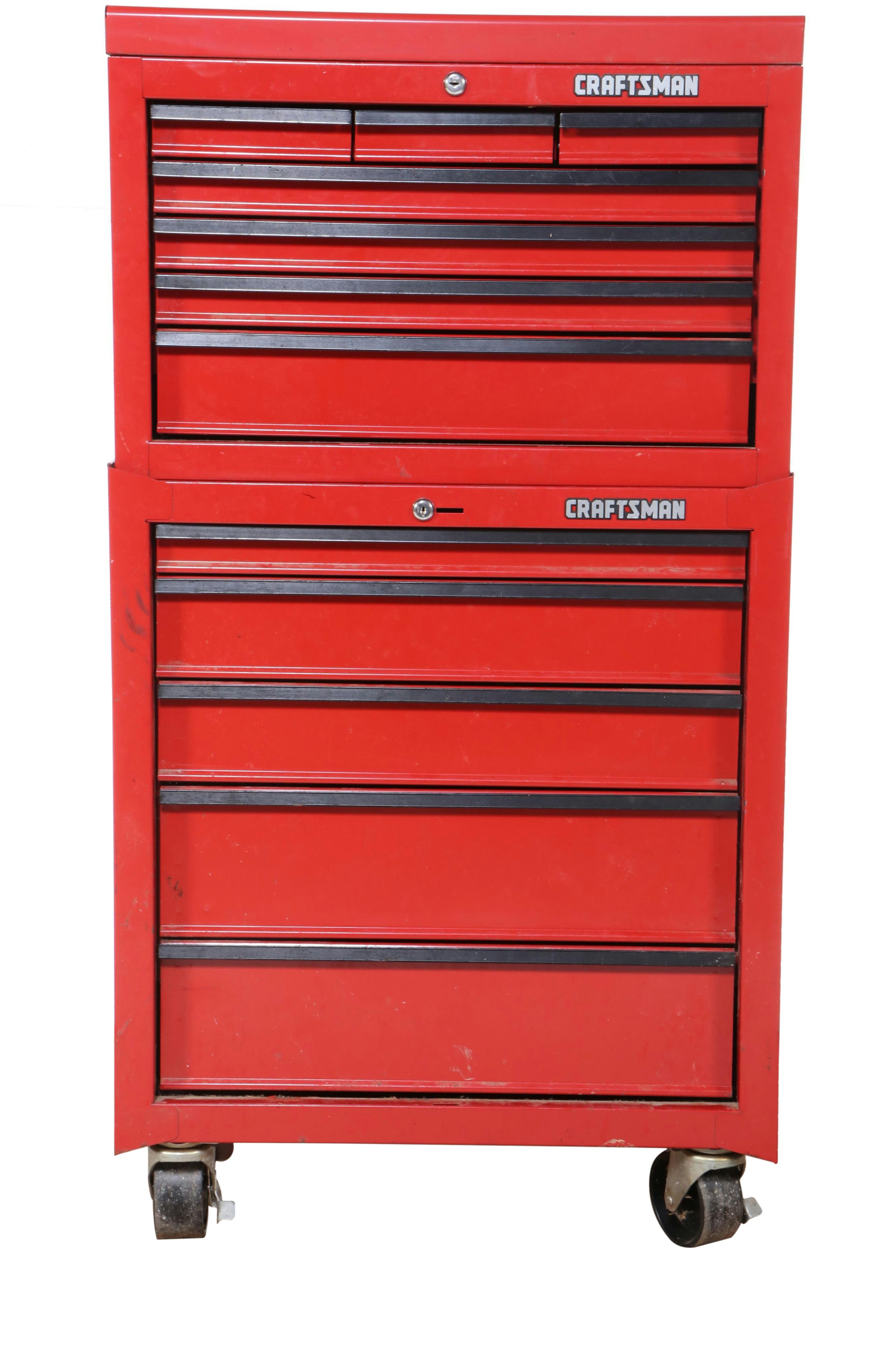 Craftsman Tool Chest on Casters with Hand Tools