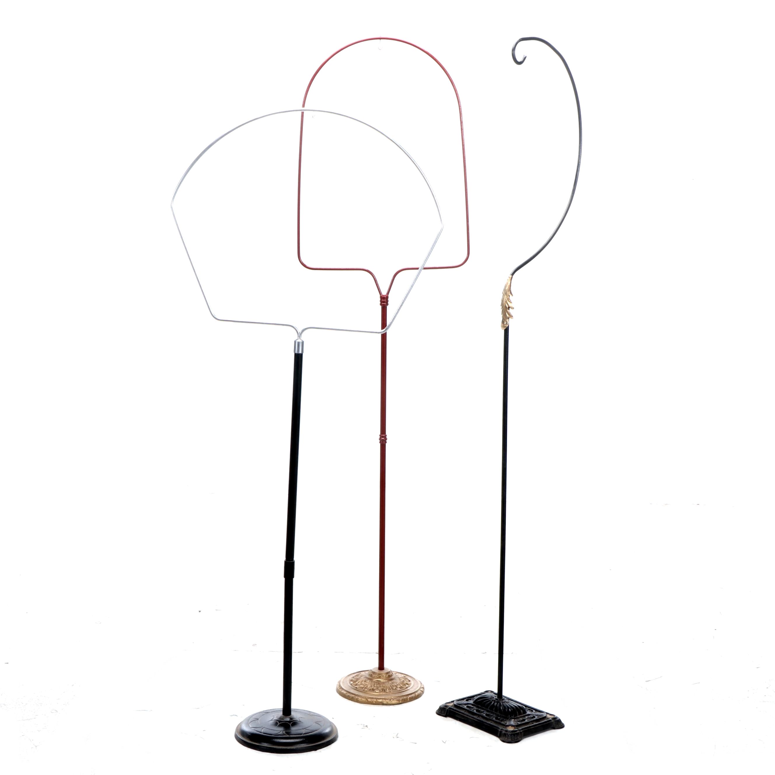 Bird Feeder and Birdhouse Metal Stands