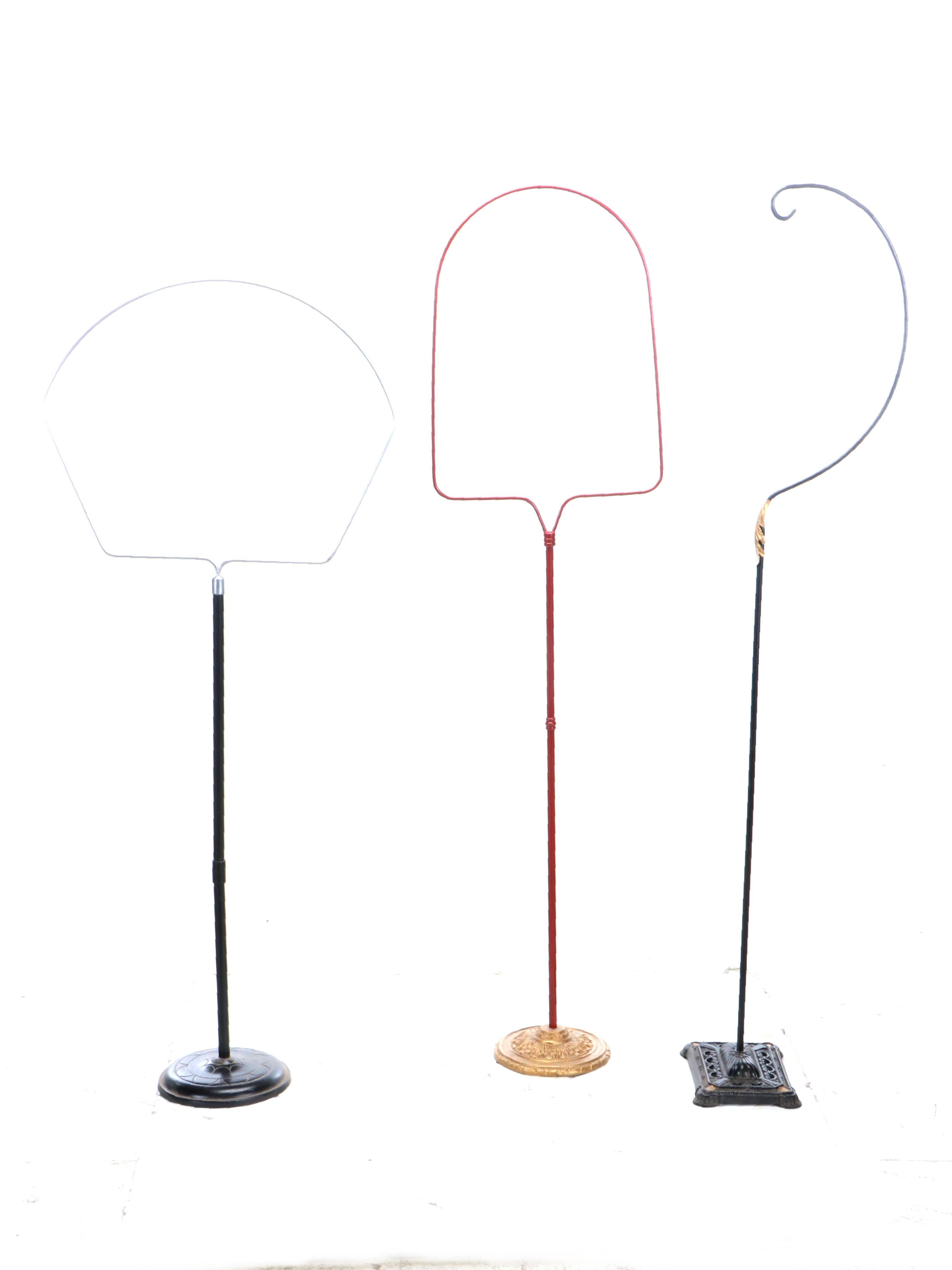 Bird Feeder and Birdhouse Metal Stands