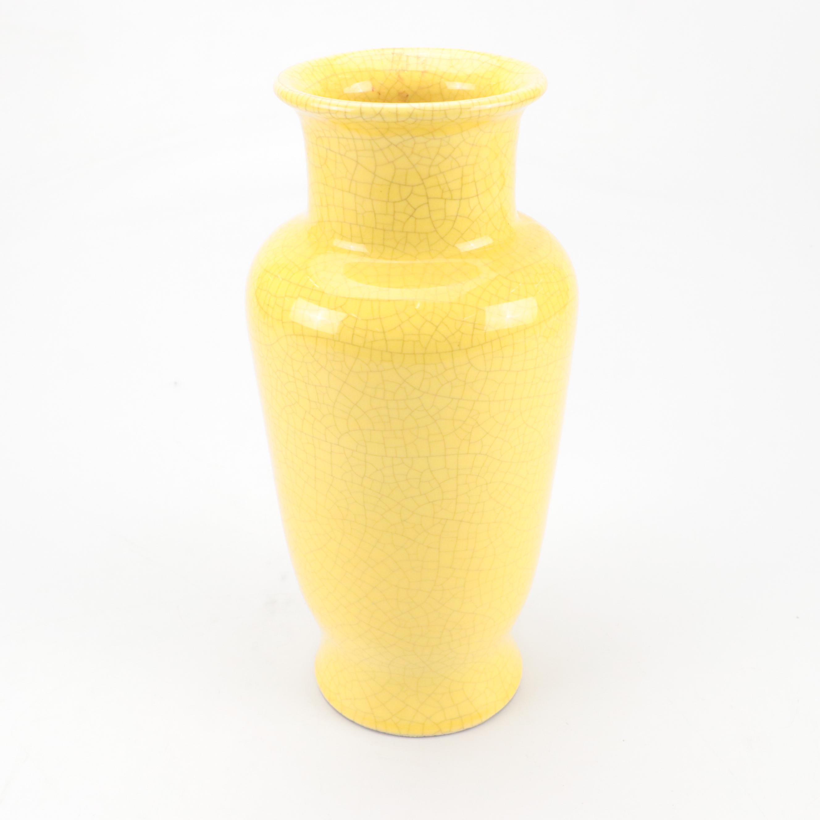 Grazia-Deruta Ceramic Bowl with Crackle Glaze Ceramic Vase and More