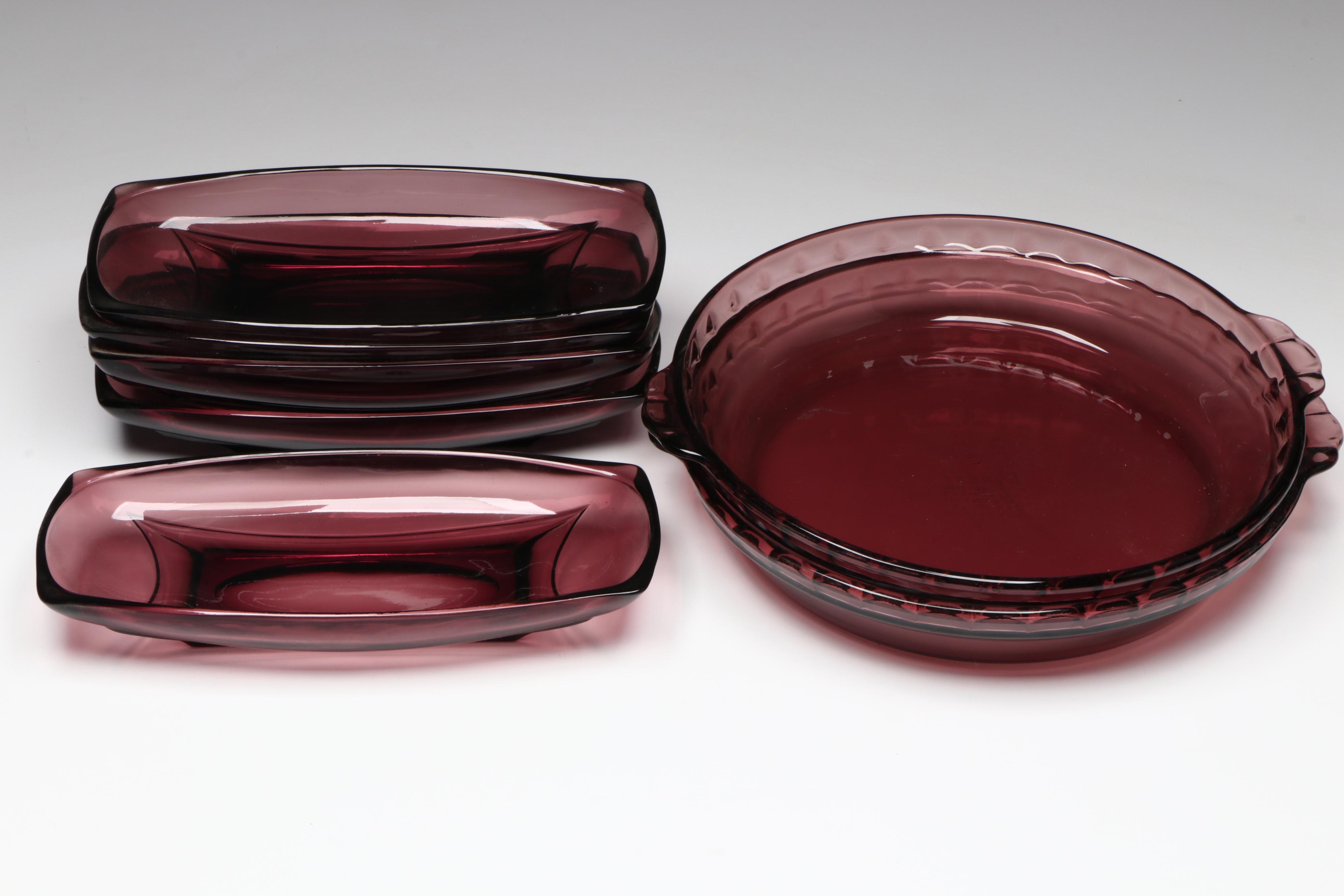 Forte Crisa Amethyst Glass Dinner Plates, Salad Plates and More