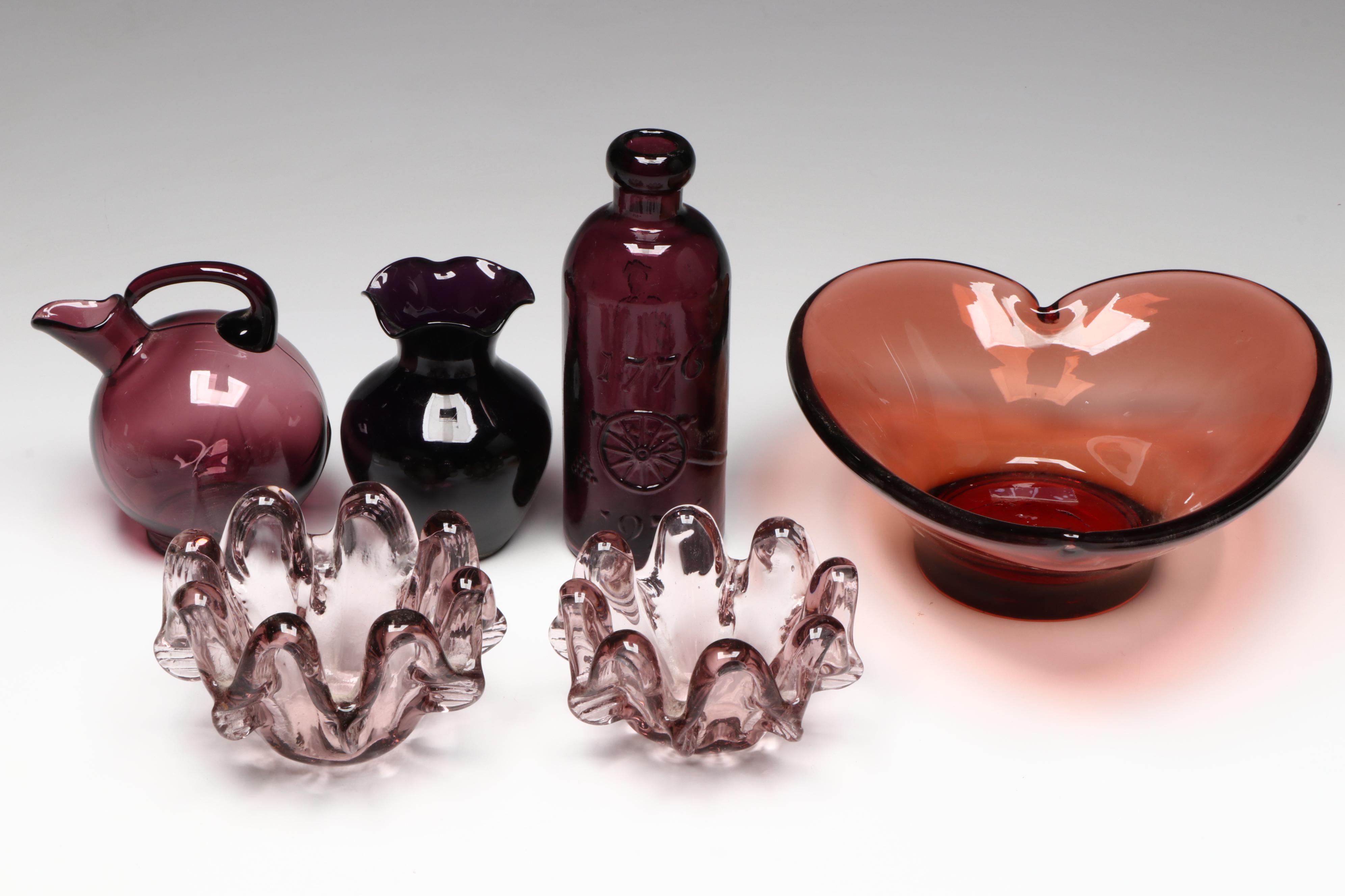 Forte Crisa Amethyst Glass Dinner Plates, Salad Plates and More