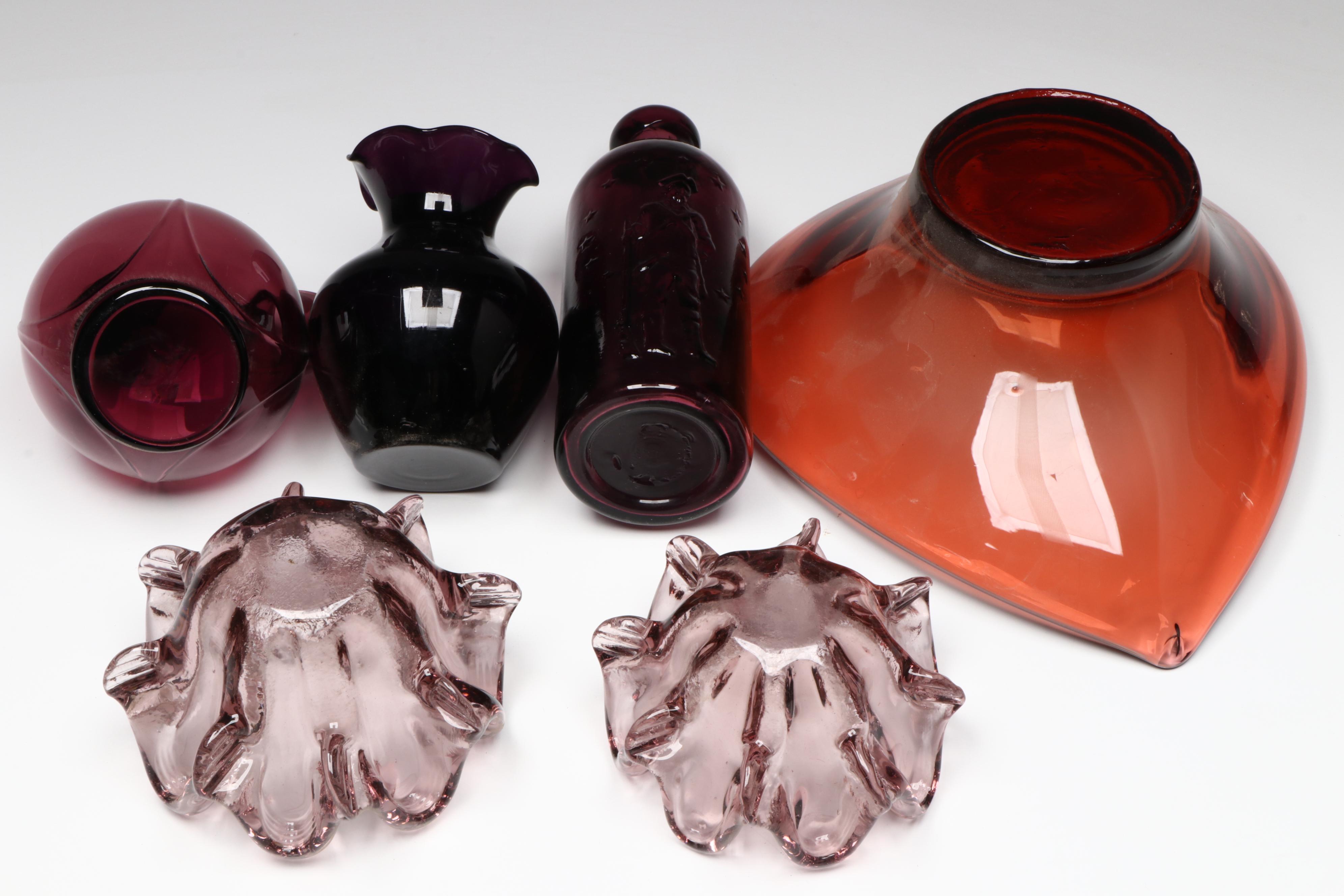 Forte Crisa Amethyst Glass Dinner Plates, Salad Plates and More