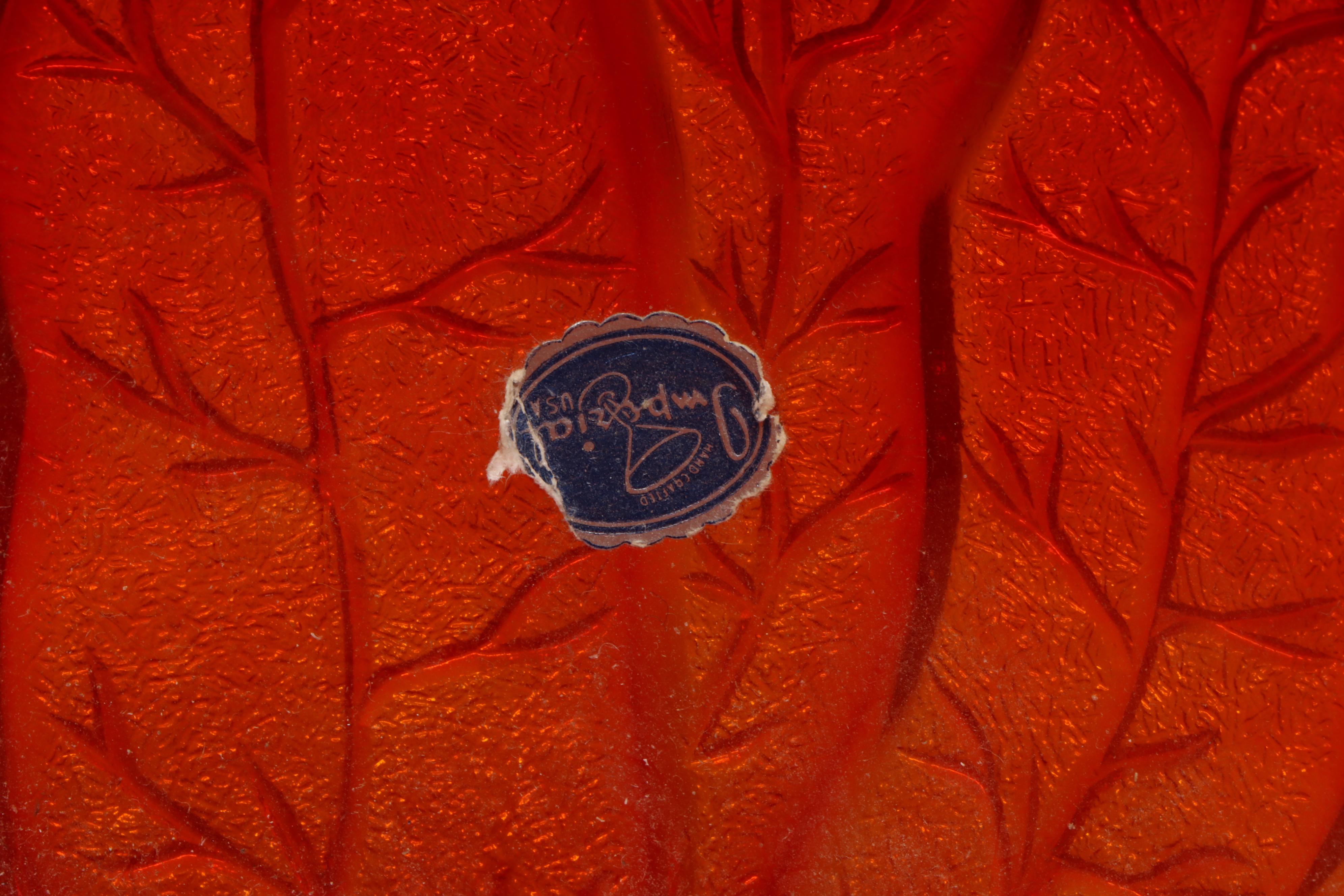 Imperial and Fenton Glass Bowls with Hobnail Vase, Mid to Late 20th Century