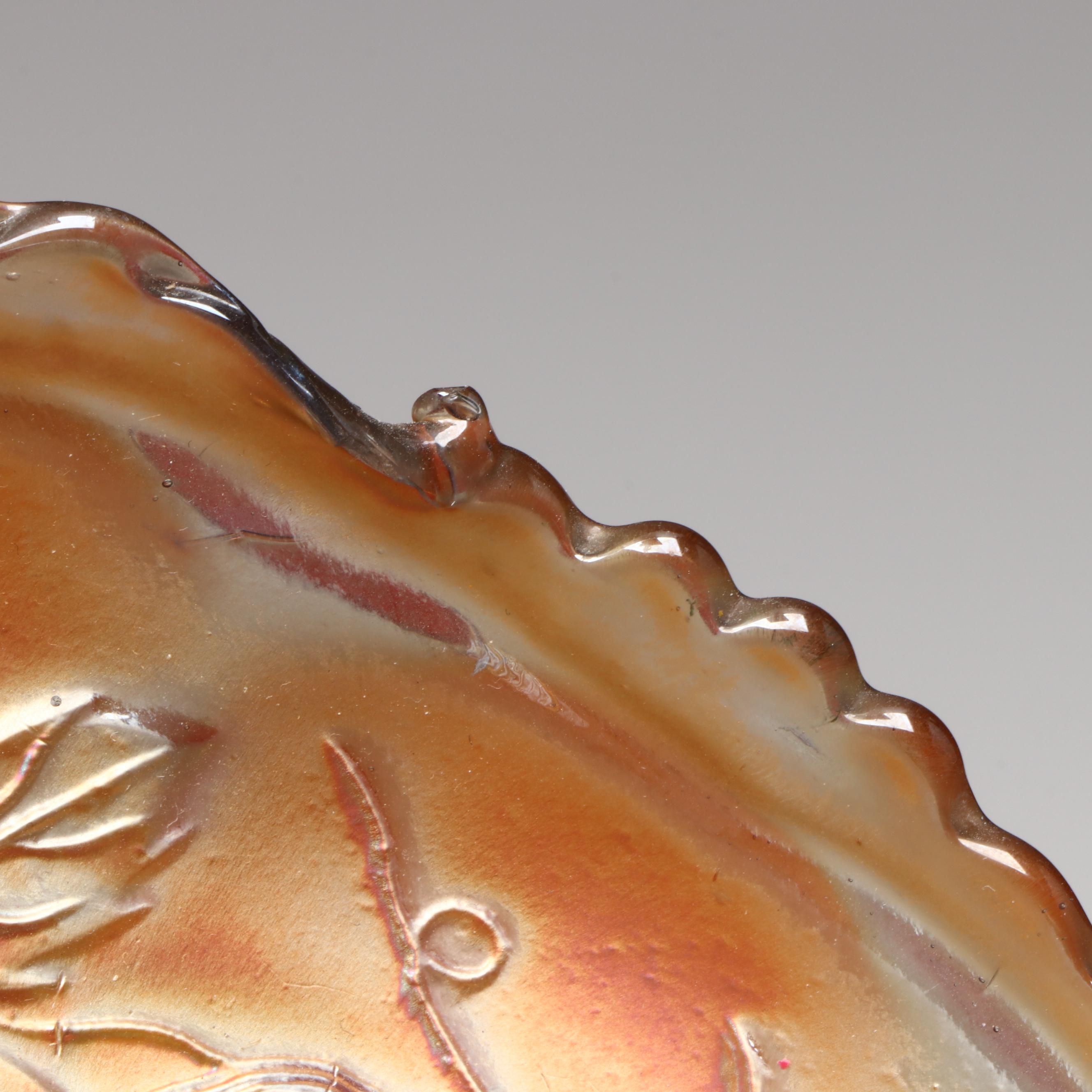 Imperial and Fenton Glass Bowls with Hobnail Vase, Mid to Late 20th Century