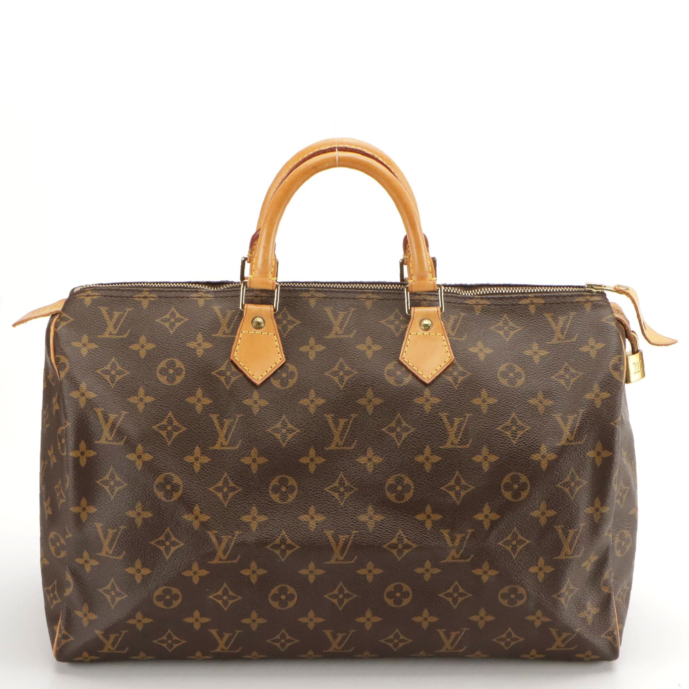 Louis Vuitton Speedy 40 in Monogram Canvas and Leather