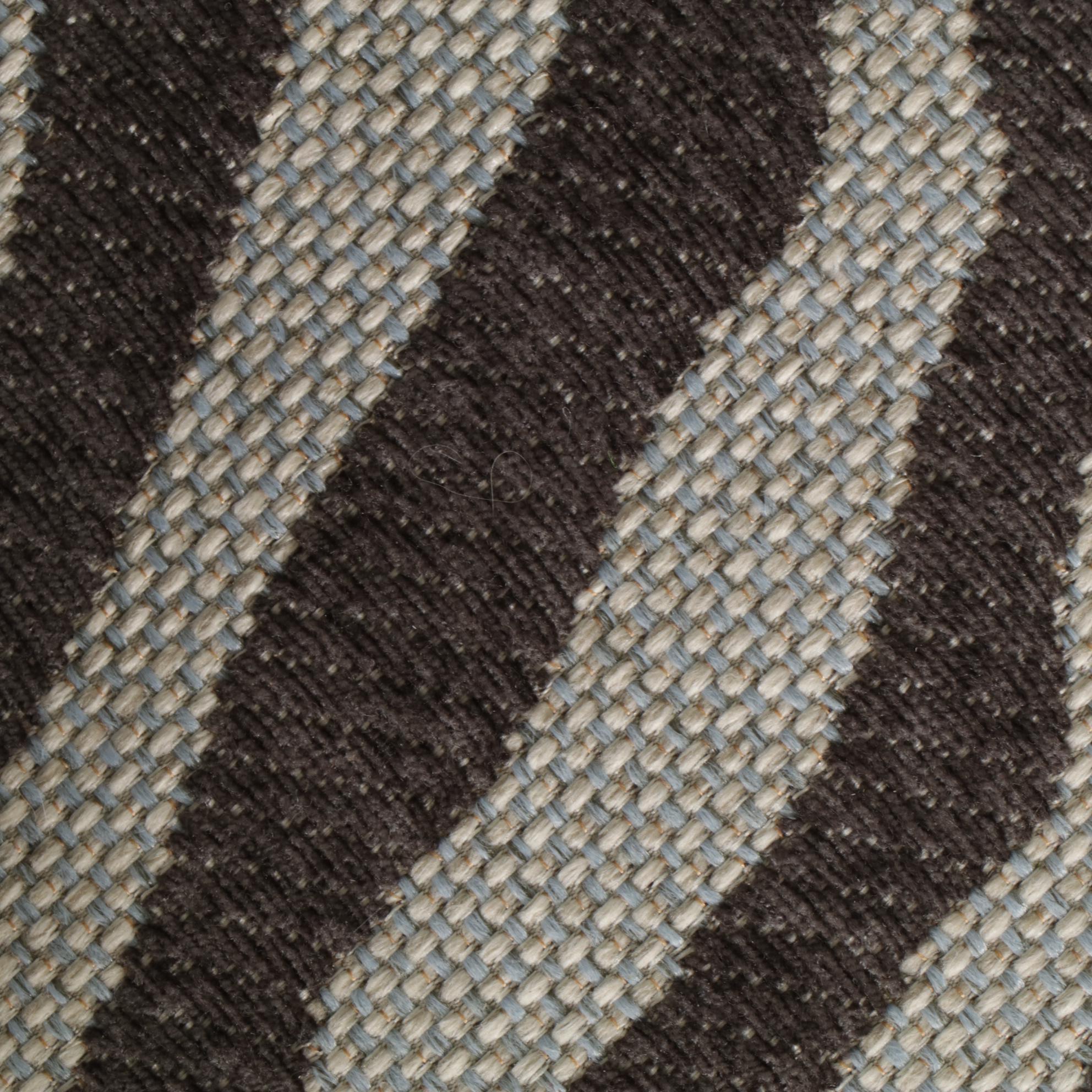 Chippendale Style Wingback Armchair with Zebra Pattern Upholstery