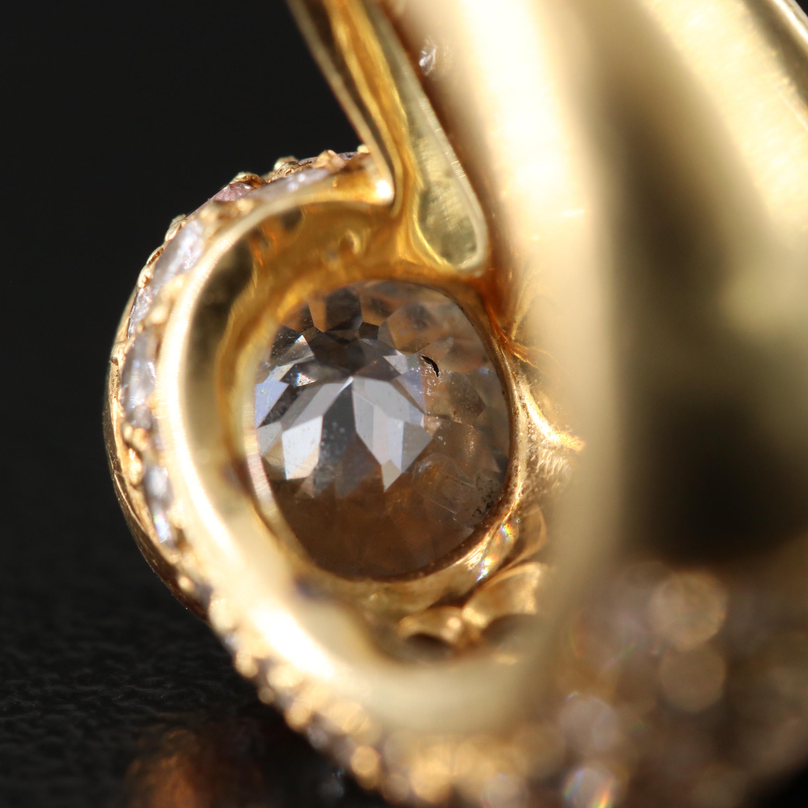 18K 5.93 CTW Diamond Bypass Ring